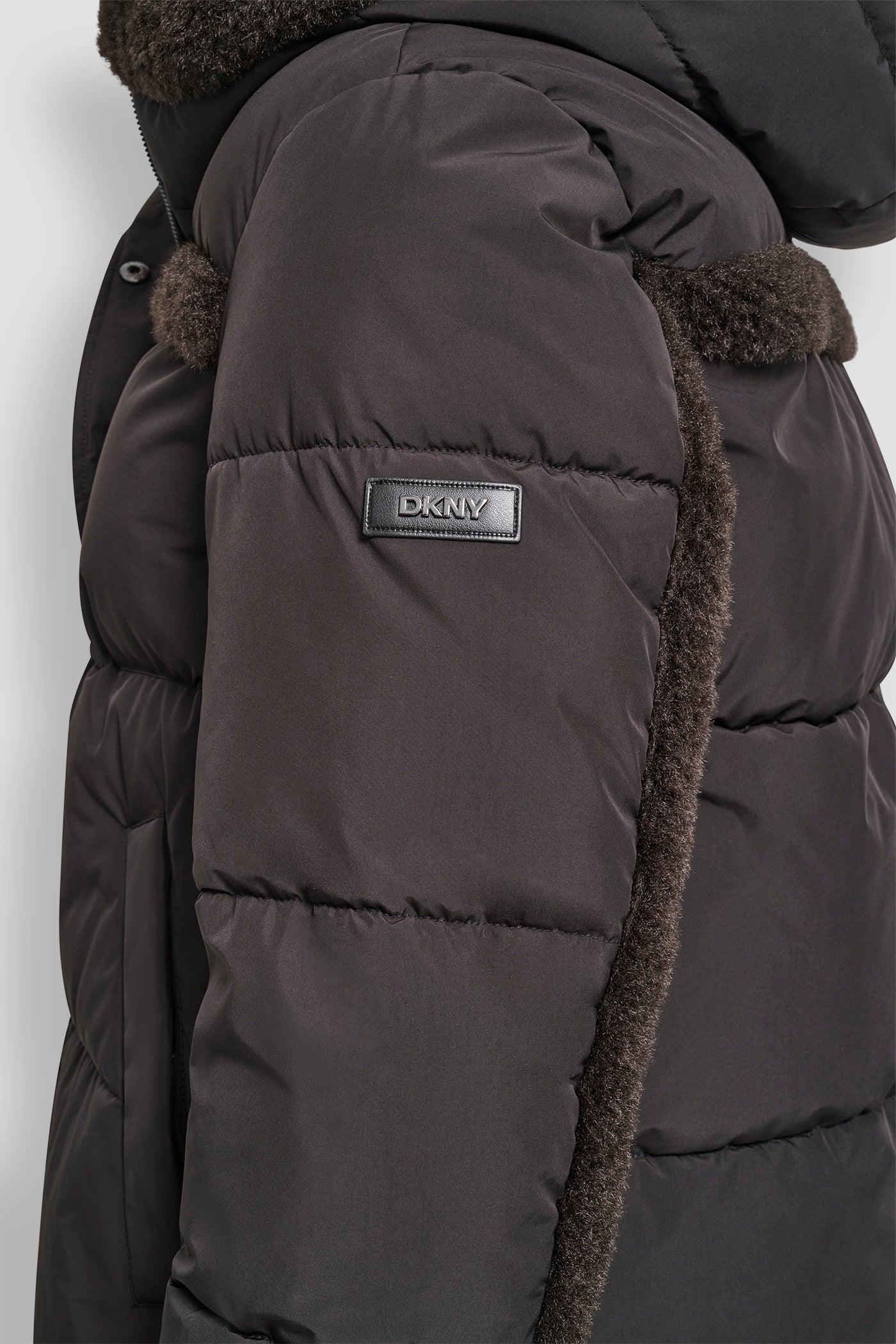 FAUX FUR SPILL BIB SHORT PUFFER JACKET VIEW 6 | DKNY Promo FAUX FUR SPILL BIB SHORT PUFFER JACKET VIEW 6 | DKNY Promo