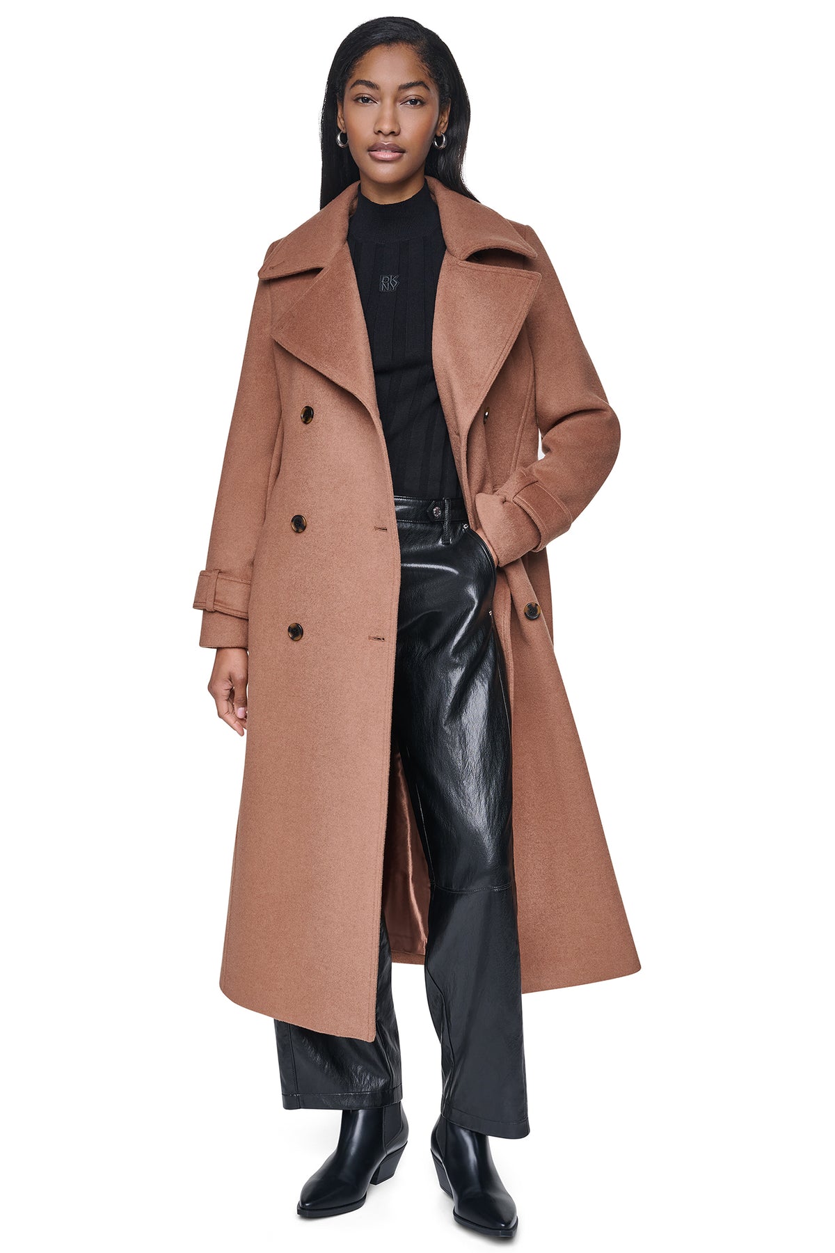 DOUBLE BREASTED WOOL-BLEND COAT View 2 | All Products DOUBLE BREASTED WOOL-BLEND COAT View 2 | All Products