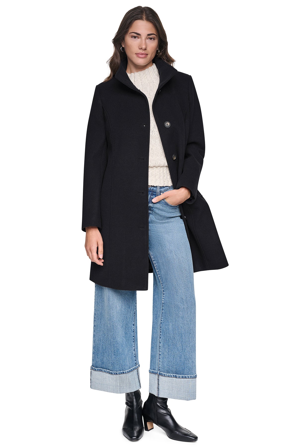 CLASSIC STAND COLLAR TAILORED WALKER View 1 | DKNY Promo CLASSIC STAND COLLAR TAILORED WALKER View 1 | DKNY Promo
