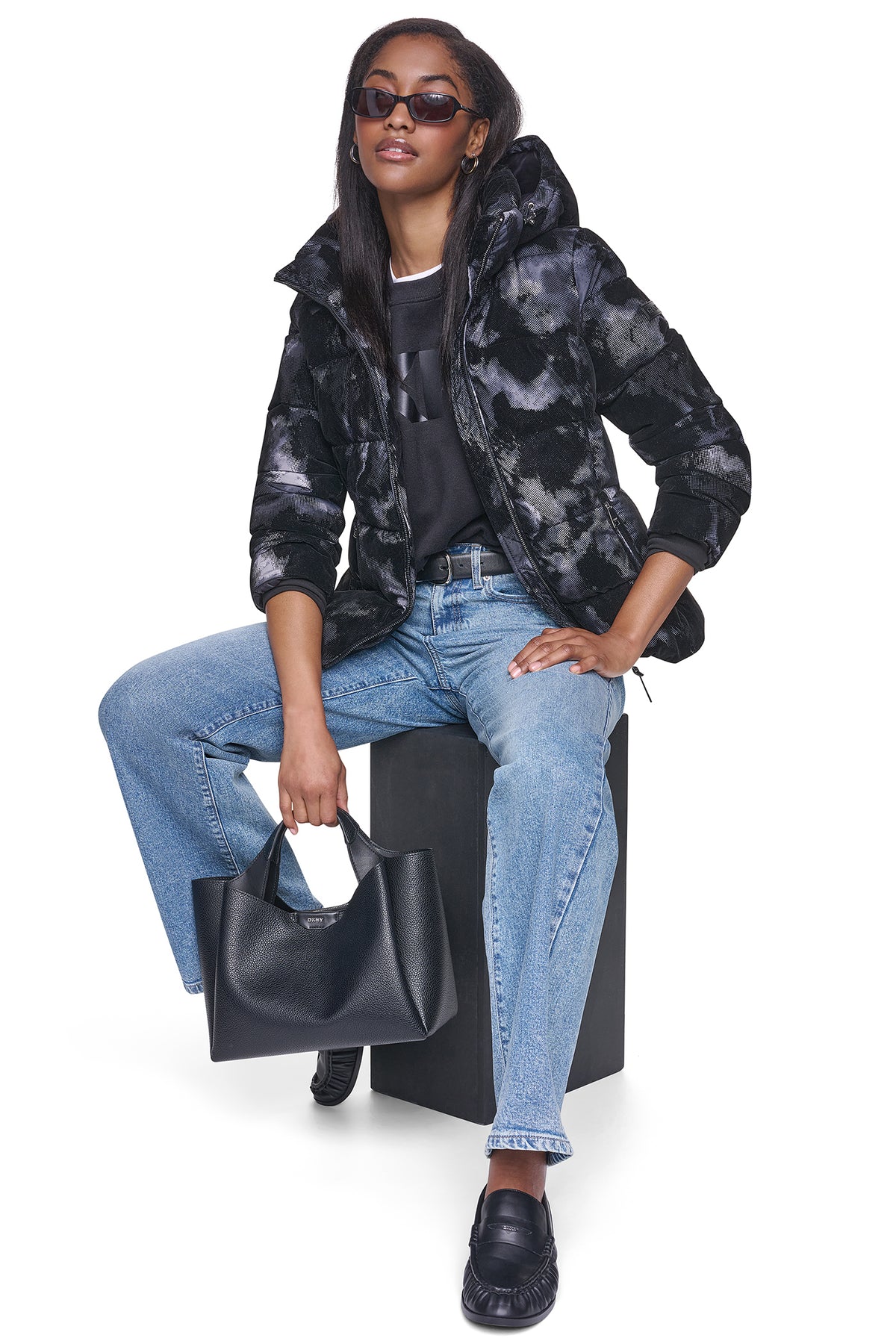 STRETCH HOODED PUFFER JACKET View 1 | Fall Collection STRETCH HOODED PUFFER JACKET View 1 | Fall Collection