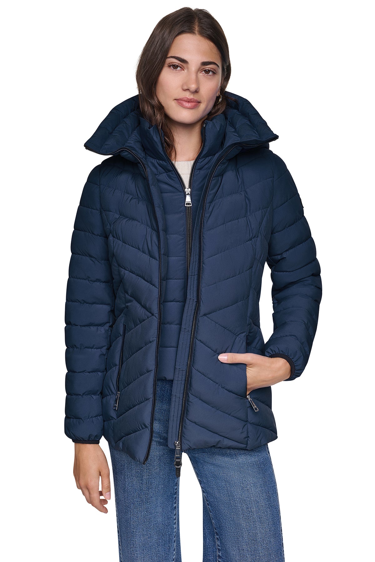 LIGHT WEIGHT PUFFER WITH BIB View 1 | Fall Collection LIGHT WEIGHT PUFFER WITH BIB View 1 | Fall Collection