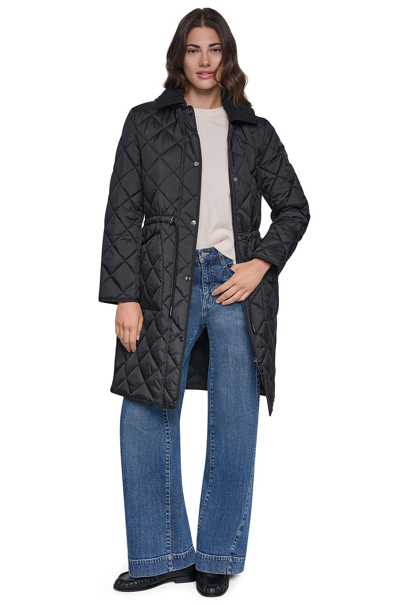 CORDUROY COLLAR HOODED QUILTED COAT VIEW 6 | SALE CORDUROY COLLAR HOODED QUILTED COAT VIEW 6 | SALE