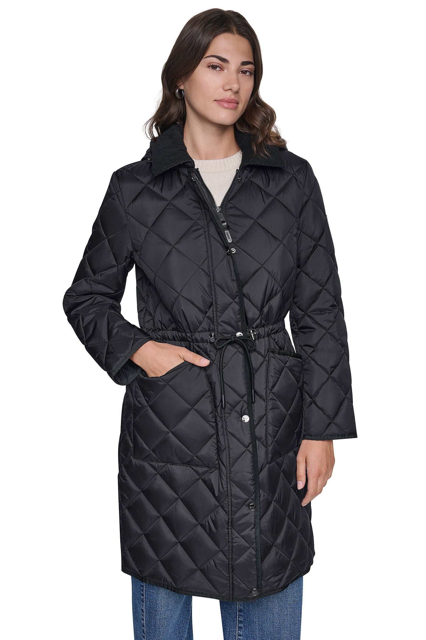 CORDUROY COLLAR HOODED QUILTED COAT View 2 | Fall Collection CORDUROY COLLAR HOODED QUILTED COAT View 2 | Fall Collection