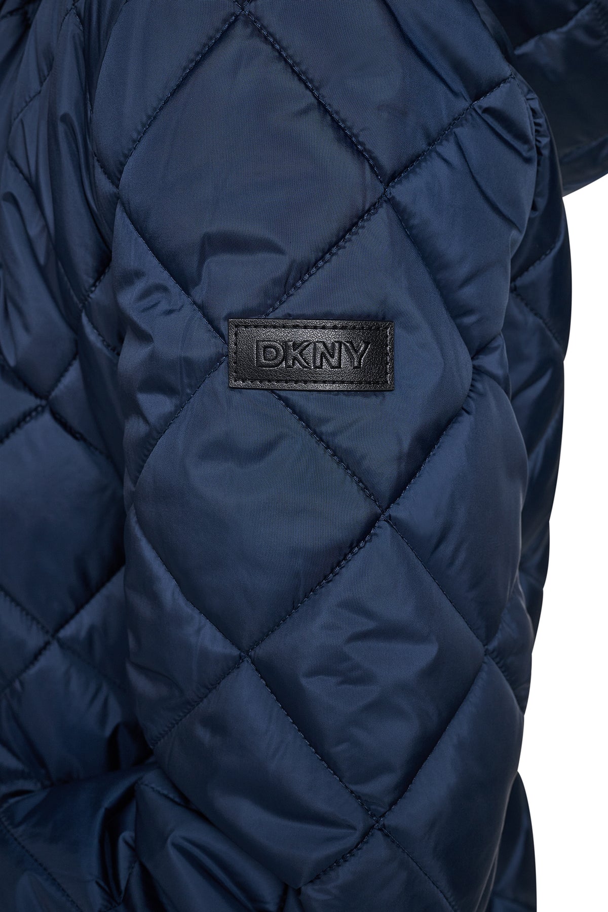 CORDUROY COLLAR HOODED QUILTED COAT VIEW 2