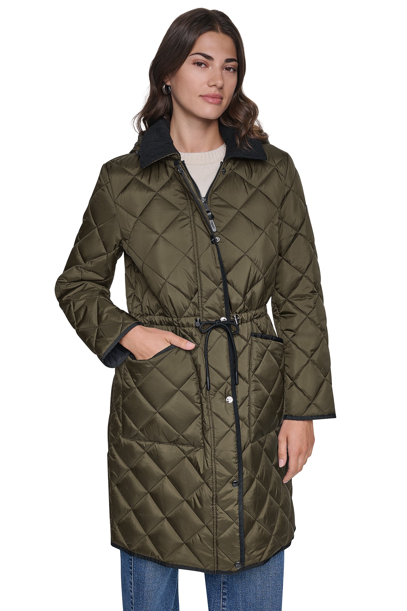 CORDUROY COLLAR HOODED QUILTED COAT View 2 | Fall Collection CORDUROY COLLAR HOODED QUILTED COAT View 2 | Fall Collection