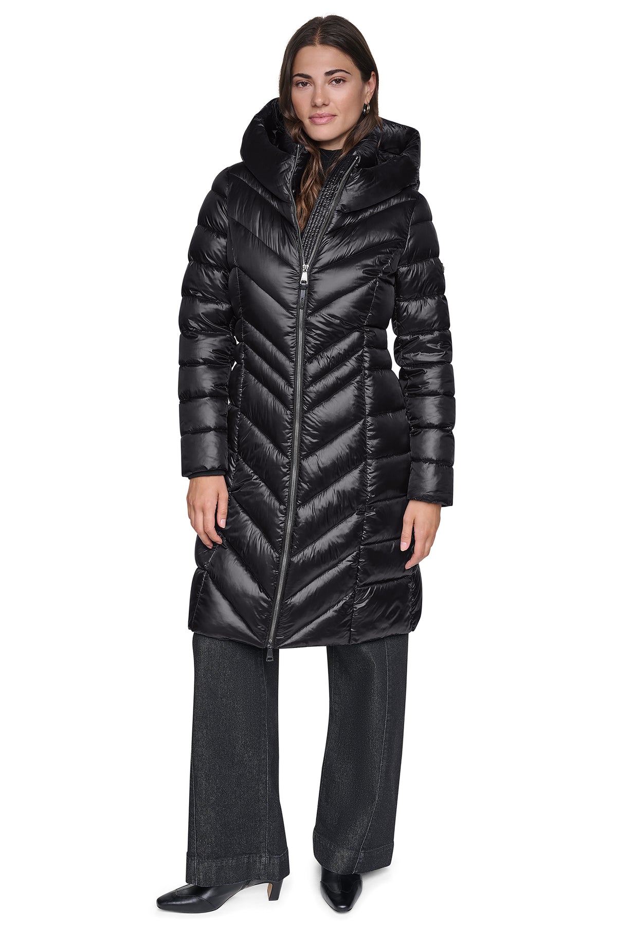 PEARLIZED CHEVRON PUFFER View 2 | Fall Collection PEARLIZED CHEVRON PUFFER View 2 | Fall Collection