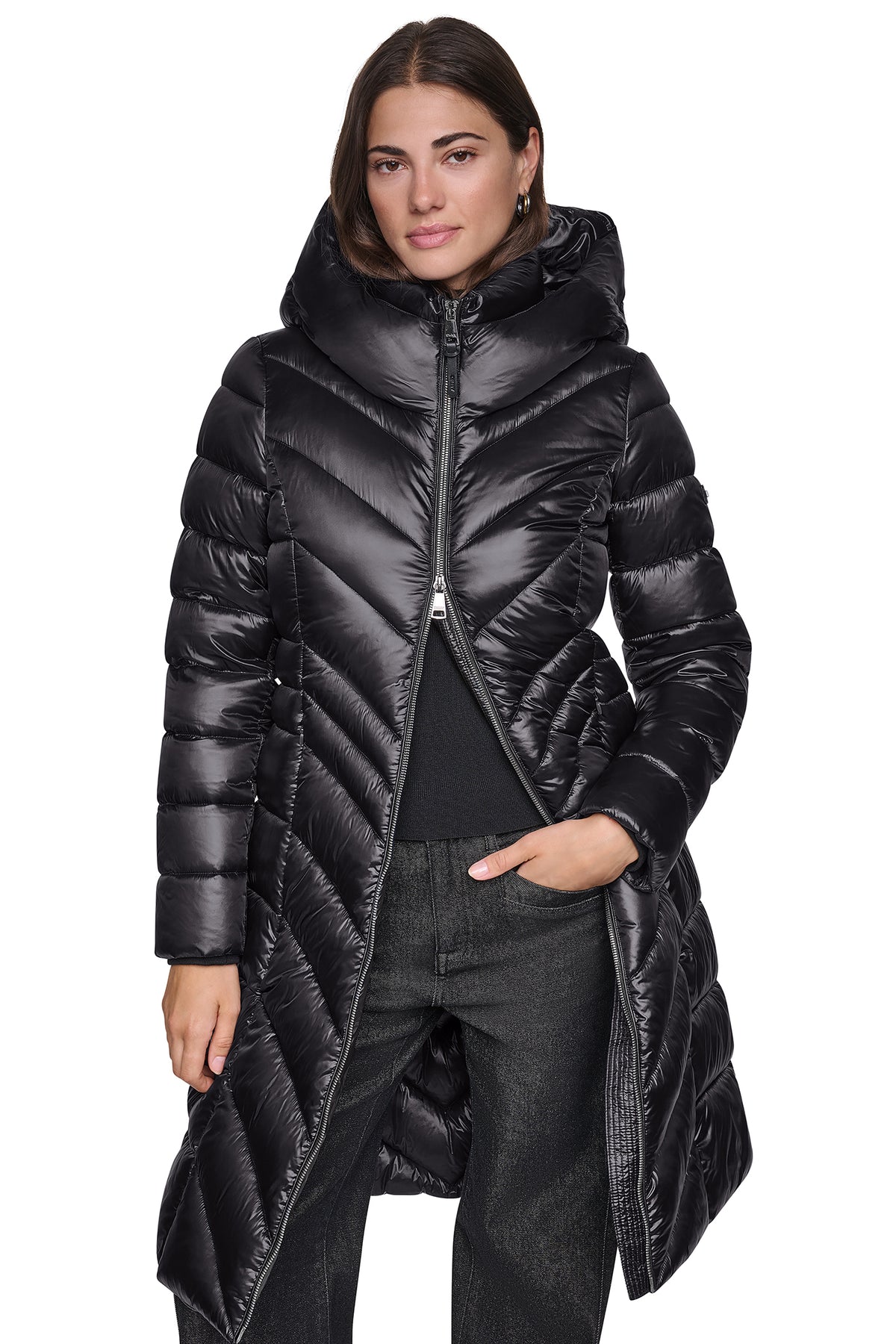 PEARLIZED CHEVRON PUFFER View 1 | Fall Collection PEARLIZED CHEVRON PUFFER View 1 | Fall Collection