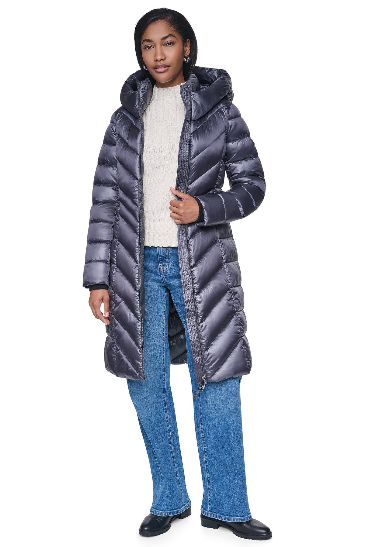 PEARLIZED CHEVRON PUFFER View 1 | Fall Collection PEARLIZED CHEVRON PUFFER View 1 | Fall Collection