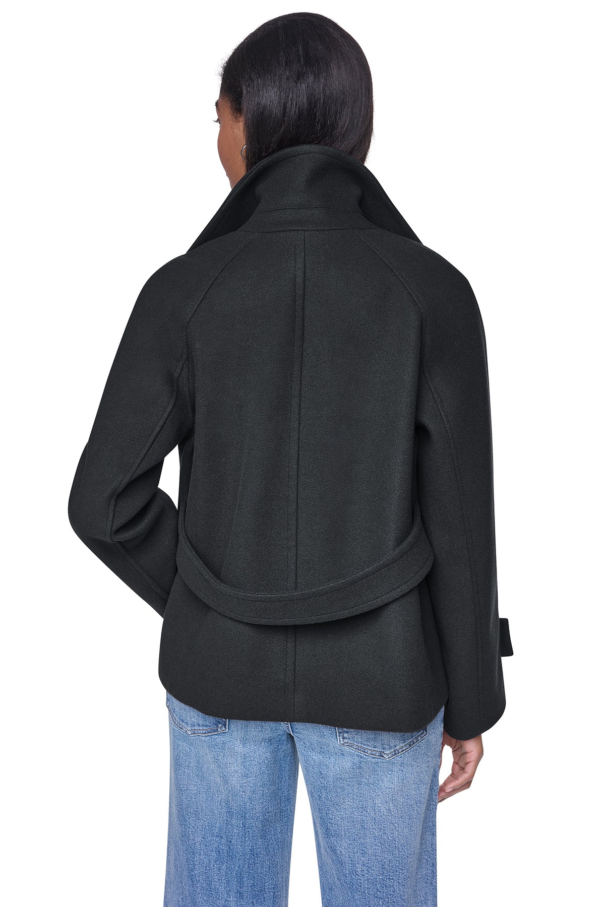FAUX WOOL PEACOAT View 2 | All Products FAUX WOOL PEACOAT View 2 | All Products