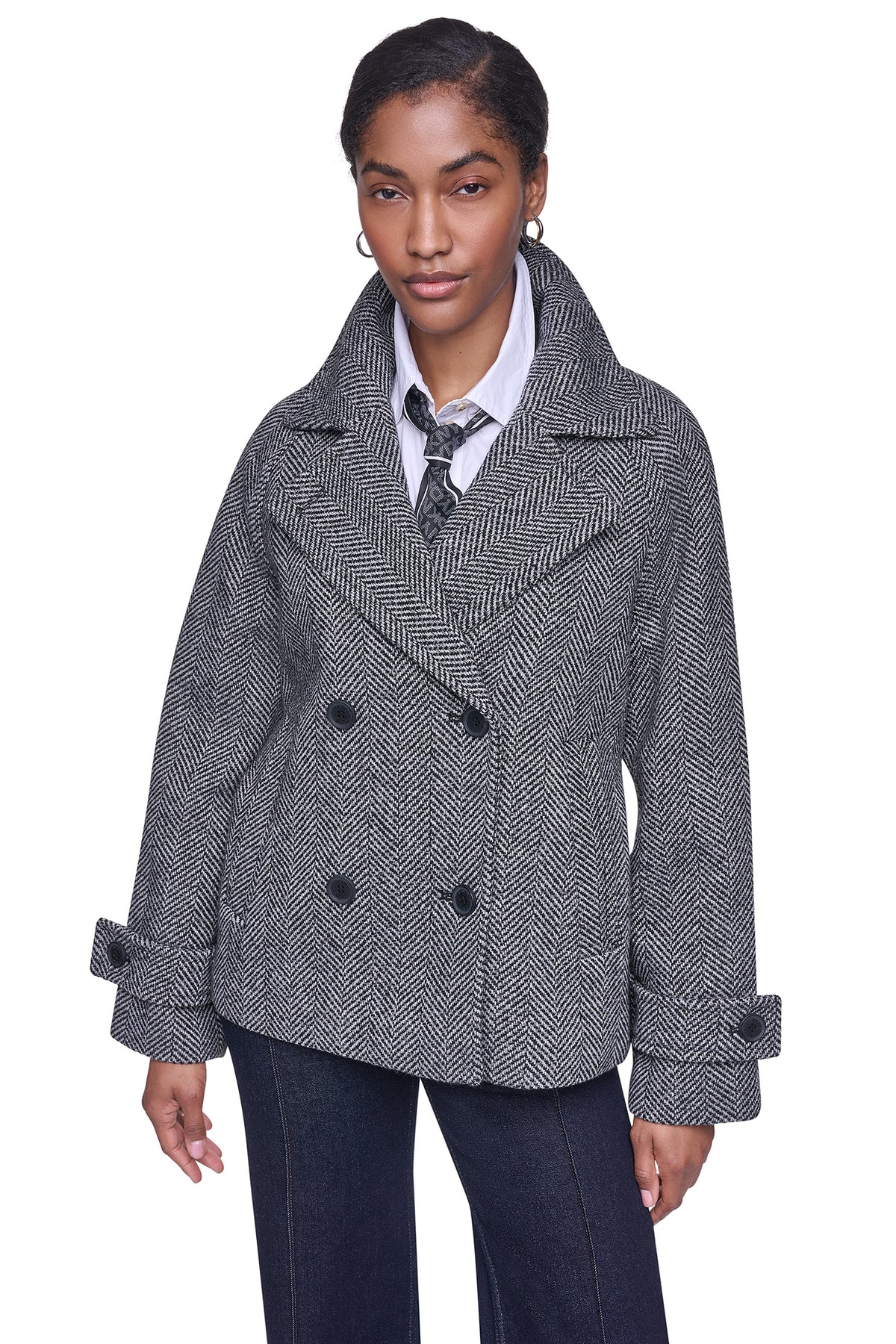 FAUX WOOL PEACOAT View 1 | All Products FAUX WOOL PEACOAT View 1 | All Products