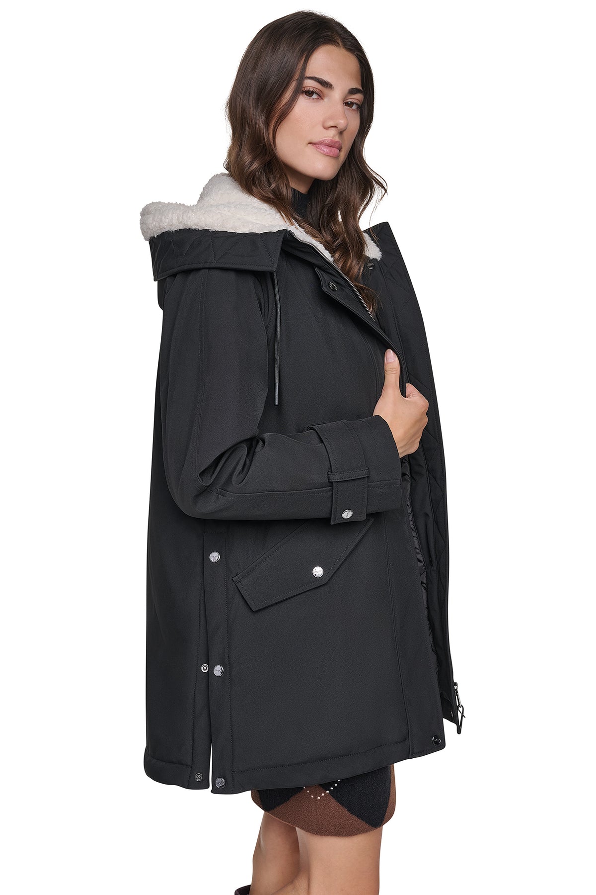 FLEXTECH SOFTSHELL JACKET WITH SHERPA HOOD View 2 | Back-To-School Shop FLEXTECH SOFTSHELL JACKET WITH SHERPA HOOD View 2 | Back-To-School Shop