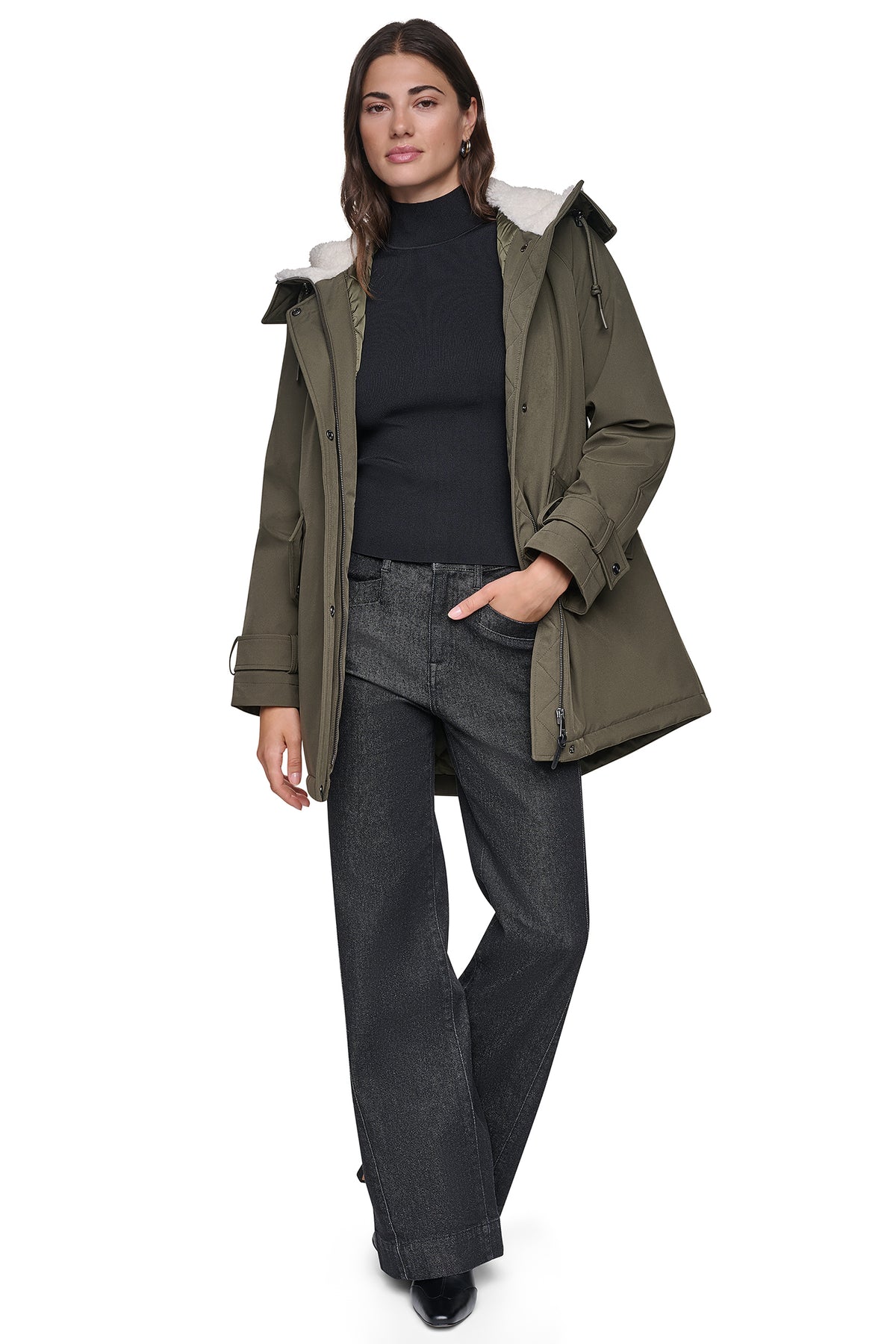 FLEXTECH SOFTSHELL JACKET WITH SHERPA HOOD VIEW 2
