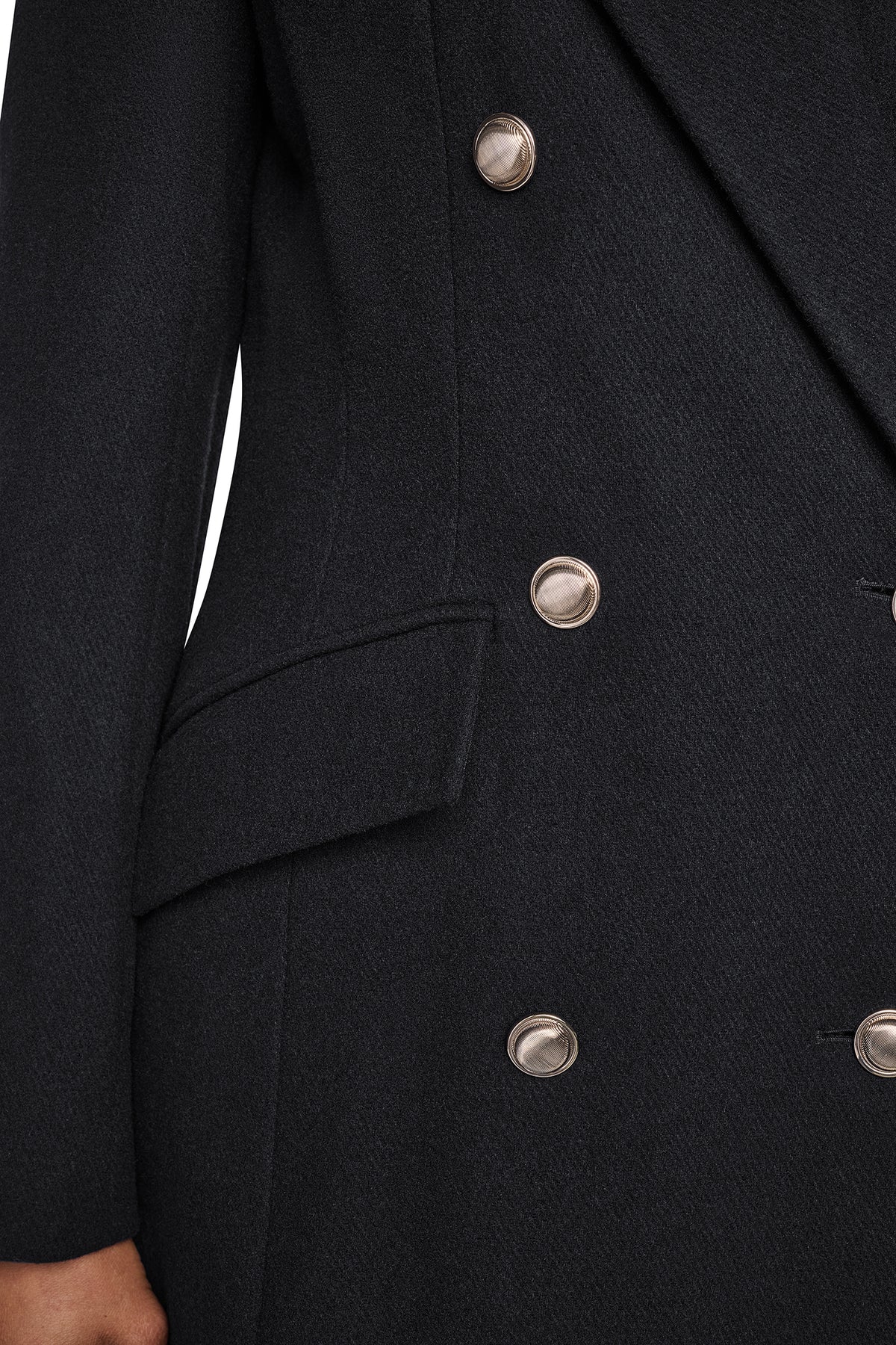 MILITARY TWILL WOOL COAT VIEW 2