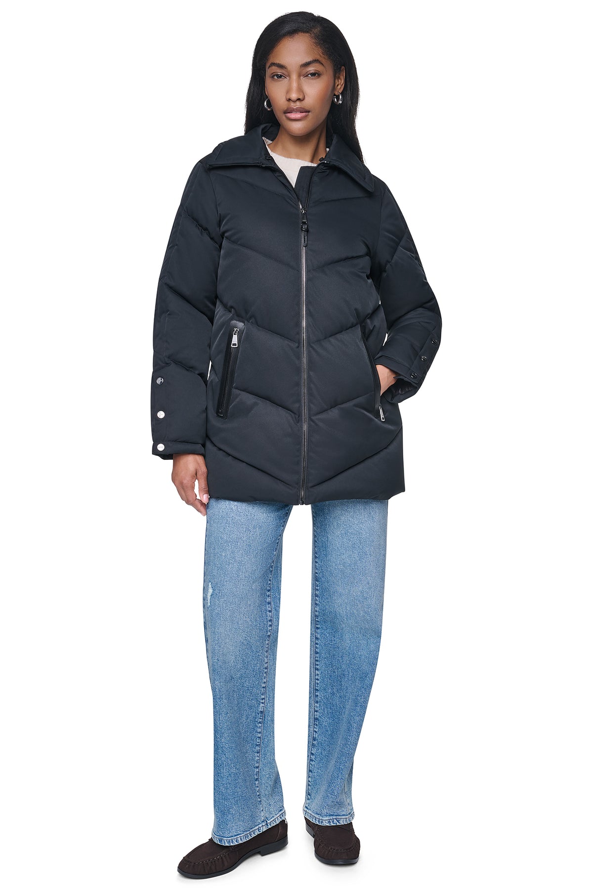 PUFFER WITH FAUX FUR COLLAR View 2 | Coat's Sale PUFFER WITH FAUX FUR COLLAR View 2 | Coat's Sale