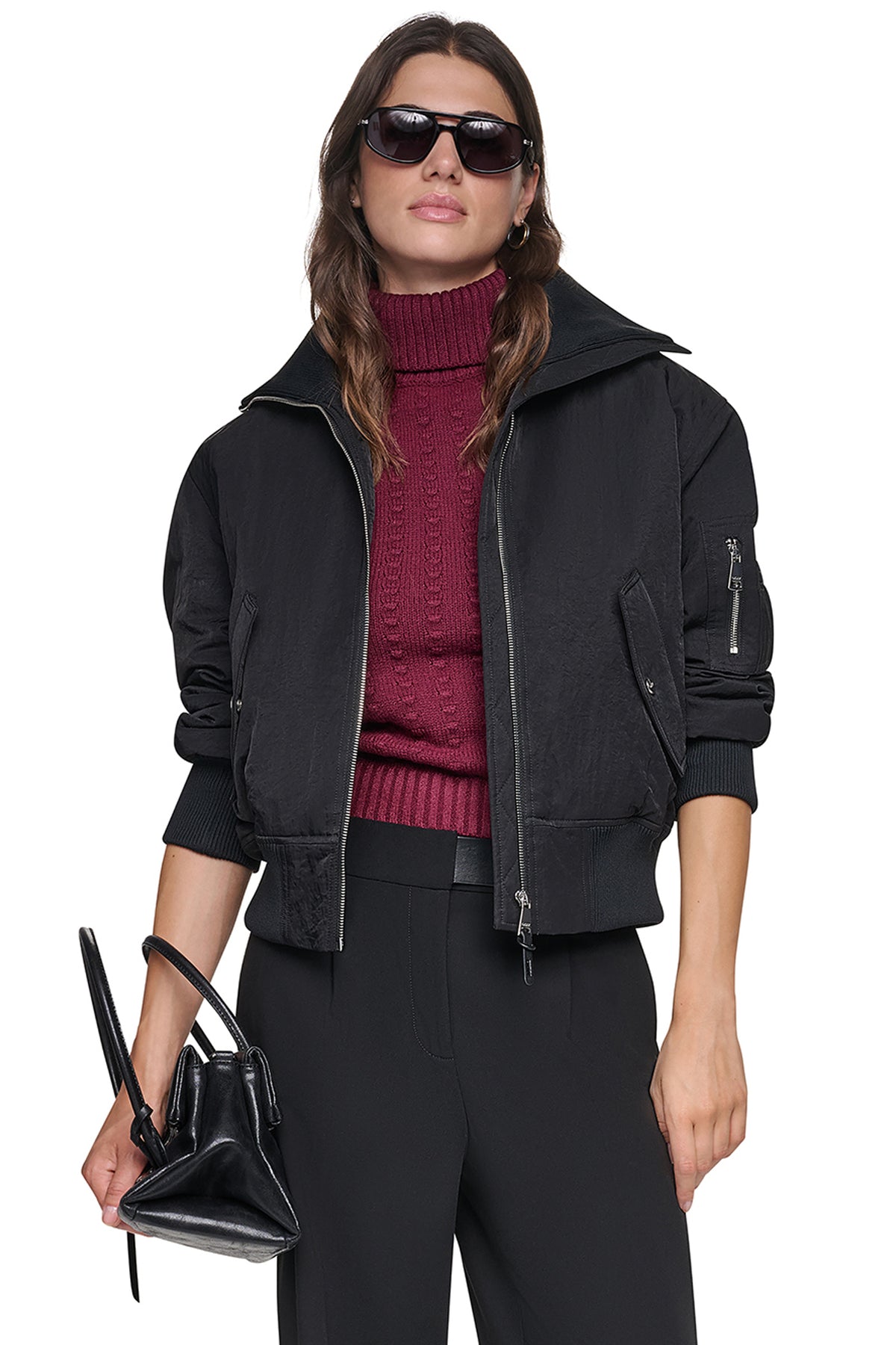 SATIN BOMBER JACKET View 1 | Lightweight Jackets SATIN BOMBER JACKET View 1 | Lightweight Jackets
