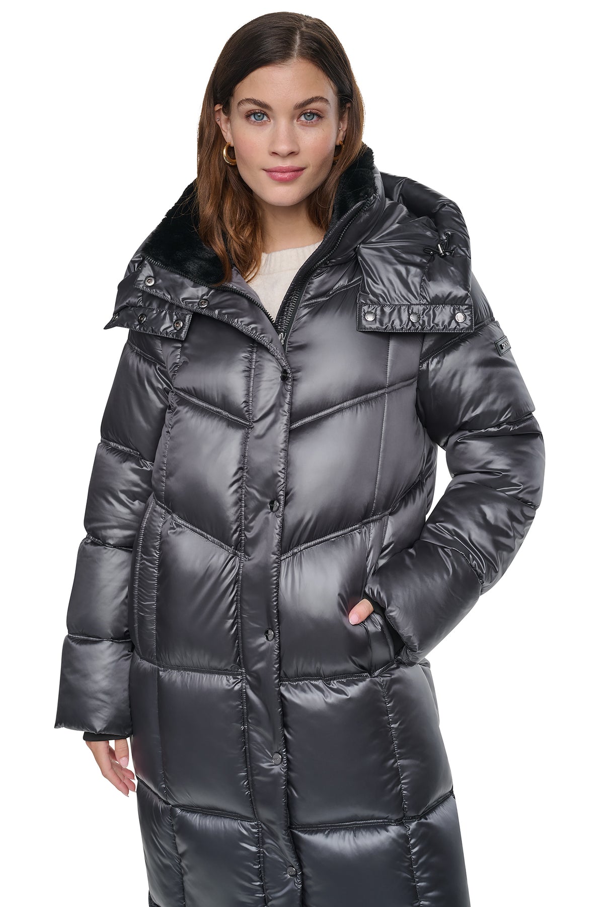 PEARALIZED MAXI PUFFER JACKET View 2 | All Products PEARALIZED MAXI PUFFER JACKET View 2 | All Products
