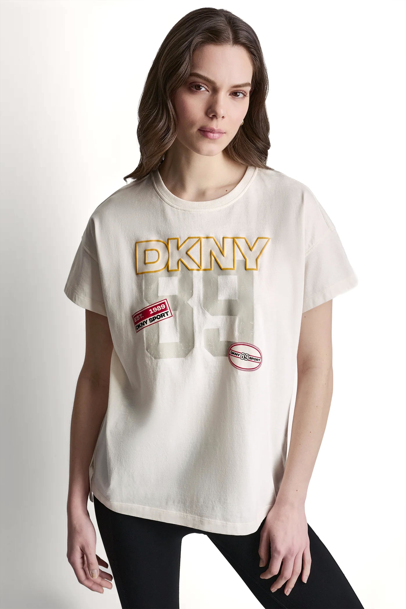 CAMPUS PATCH DROP SHOULDER TEE View 2 | Gifts Under $100 CAMPUS PATCH DROP SHOULDER TEE View 2 | Gifts Under $100