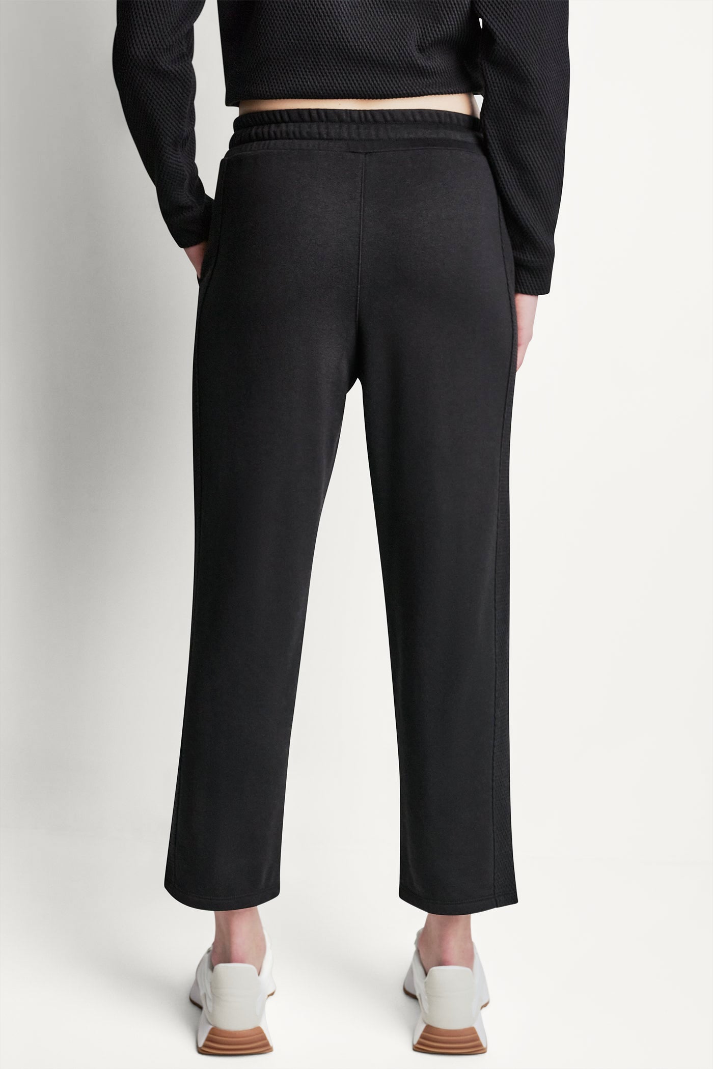 JACQUARD MIX HIGH-RISE ANKLE PANT VIEW 2