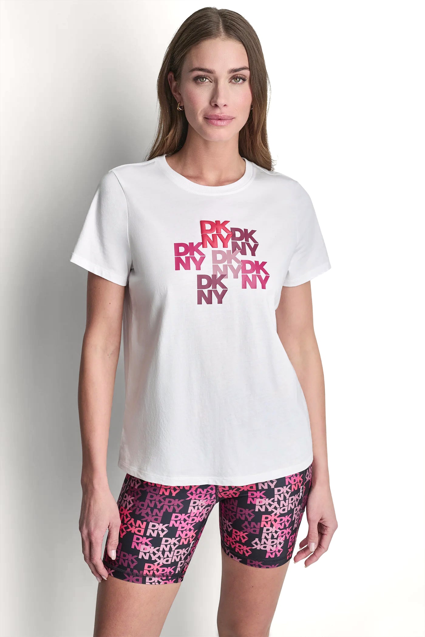DKNY CAMO MIXED MEDIA LOGO TEE View 2 | SALE DKNY CAMO MIXED MEDIA LOGO TEE View 2 | SALE
