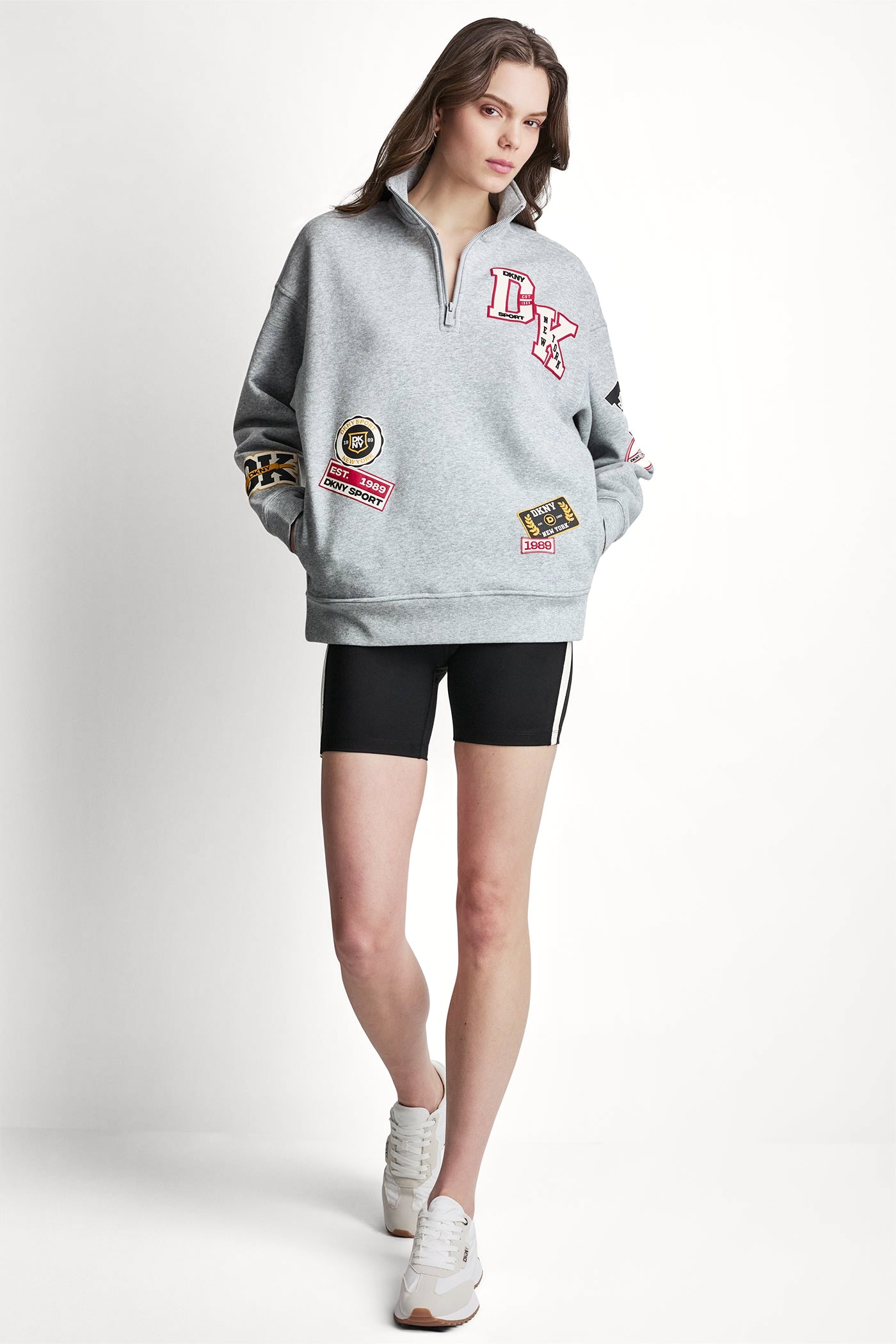 CAMPUS PATCH OVERSIZED QUARTER-ZIP VIEW 2