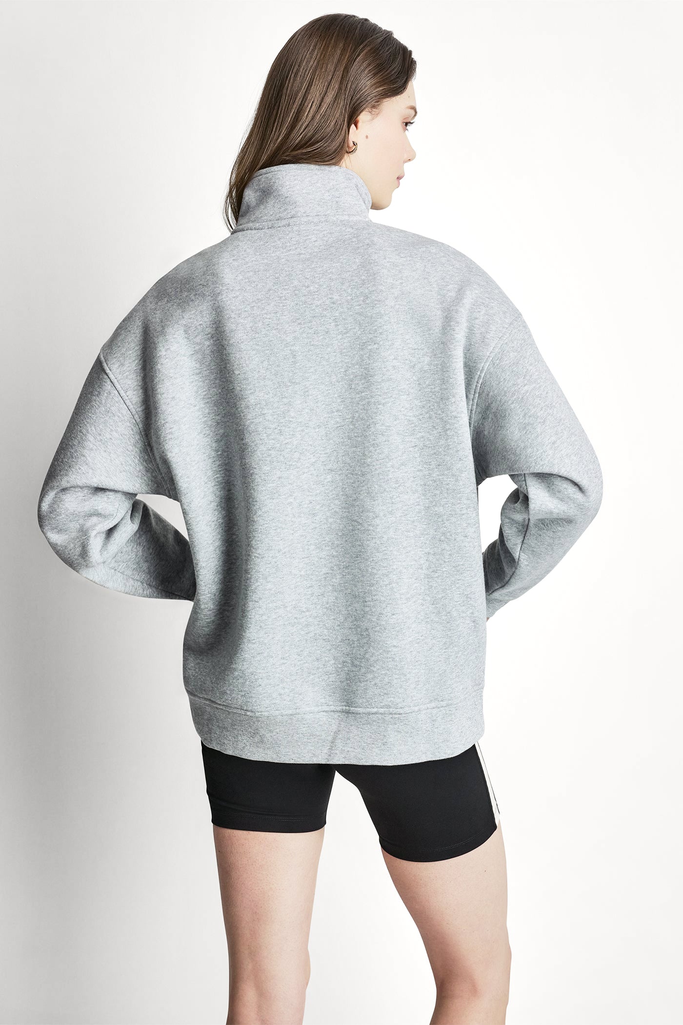 CAMPUS PATCH OVERSIZED QUARTER-ZIP VIEW 2