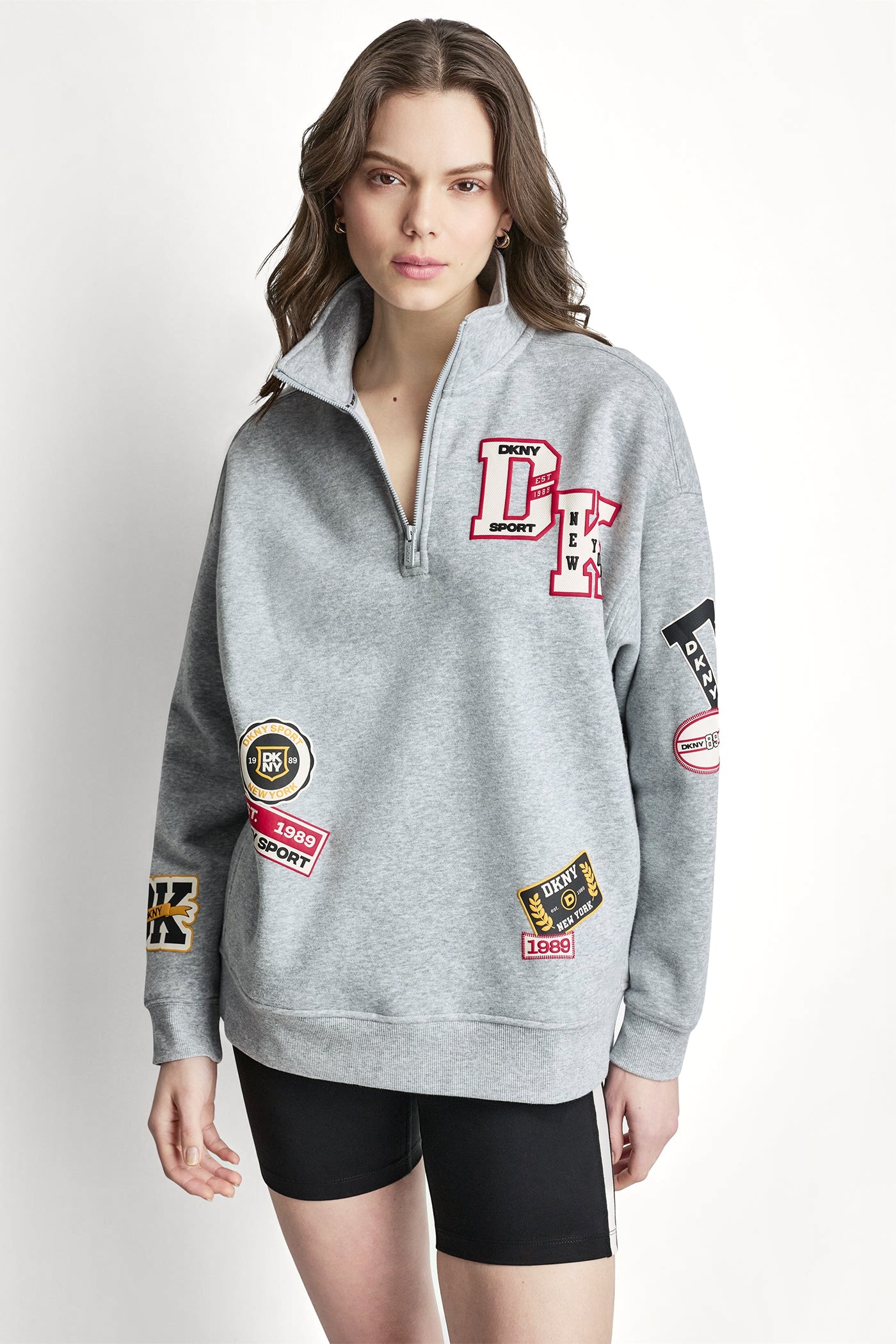 CAMPUS PATCH OVERSIZED QUARTER-ZIP VIEW 2