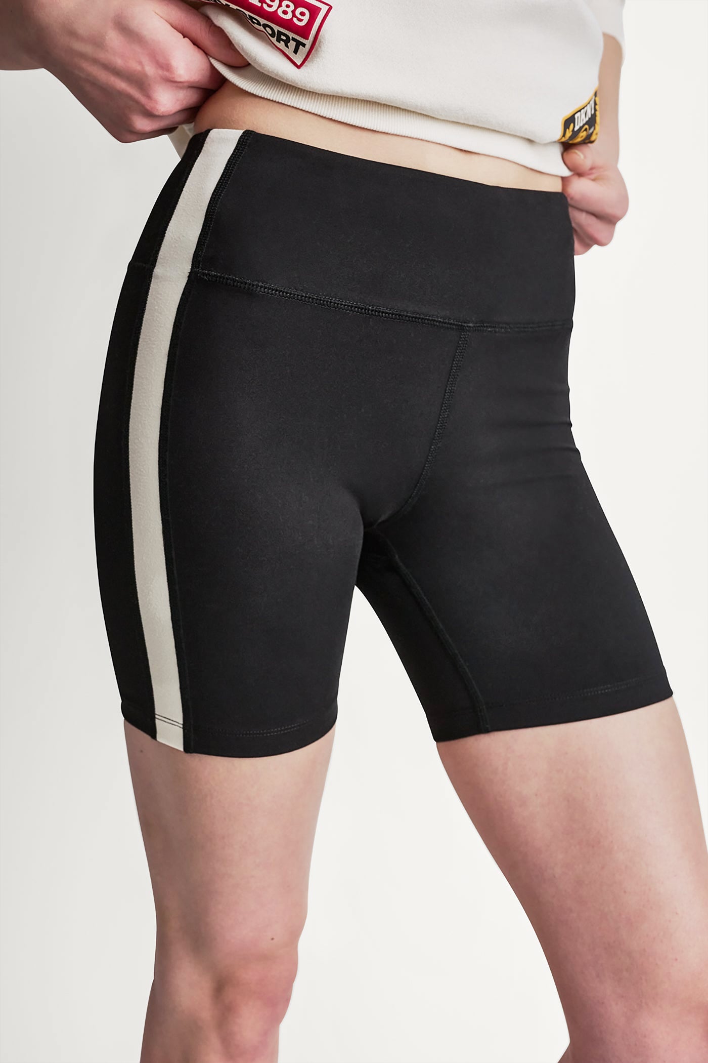 BALANCE COMPRESSION SIDE STRIPE BIKER SHORT View 1 | Shorts BALANCE COMPRESSION SIDE STRIPE BIKER SHORT View 1 | Shorts