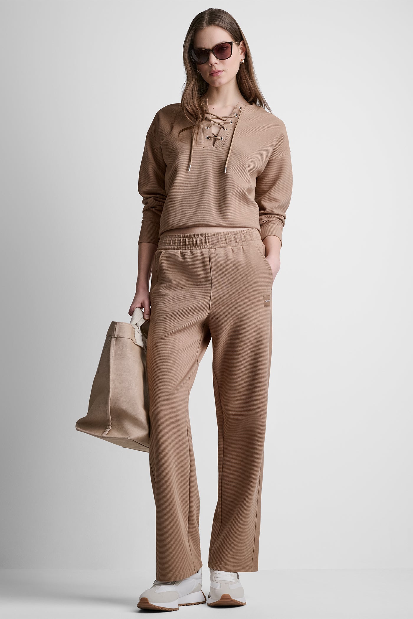 HIGH-RISE RIB TRACK PANTS View 1 | Sweatshirts & Joggers HIGH-RISE RIB TRACK PANTS View 1 | Sweatshirts & Joggers
