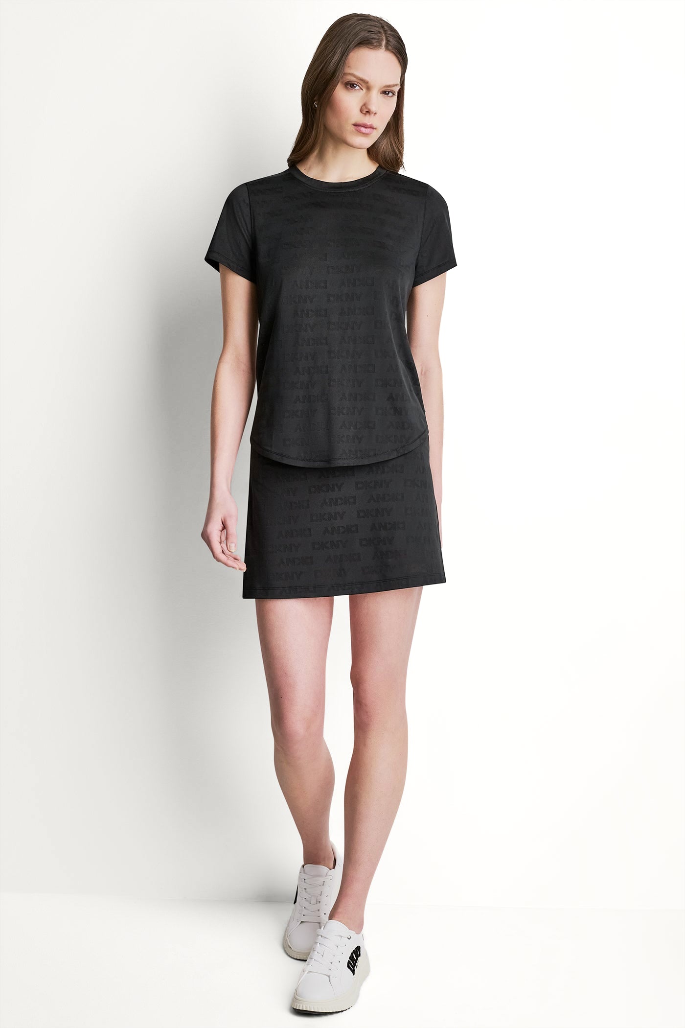 LOGO JACQUARD CREW NECK TEE VIEW 5 | DKNY25 LOGO JACQUARD CREW NECK TEE VIEW 5 | DKNY25