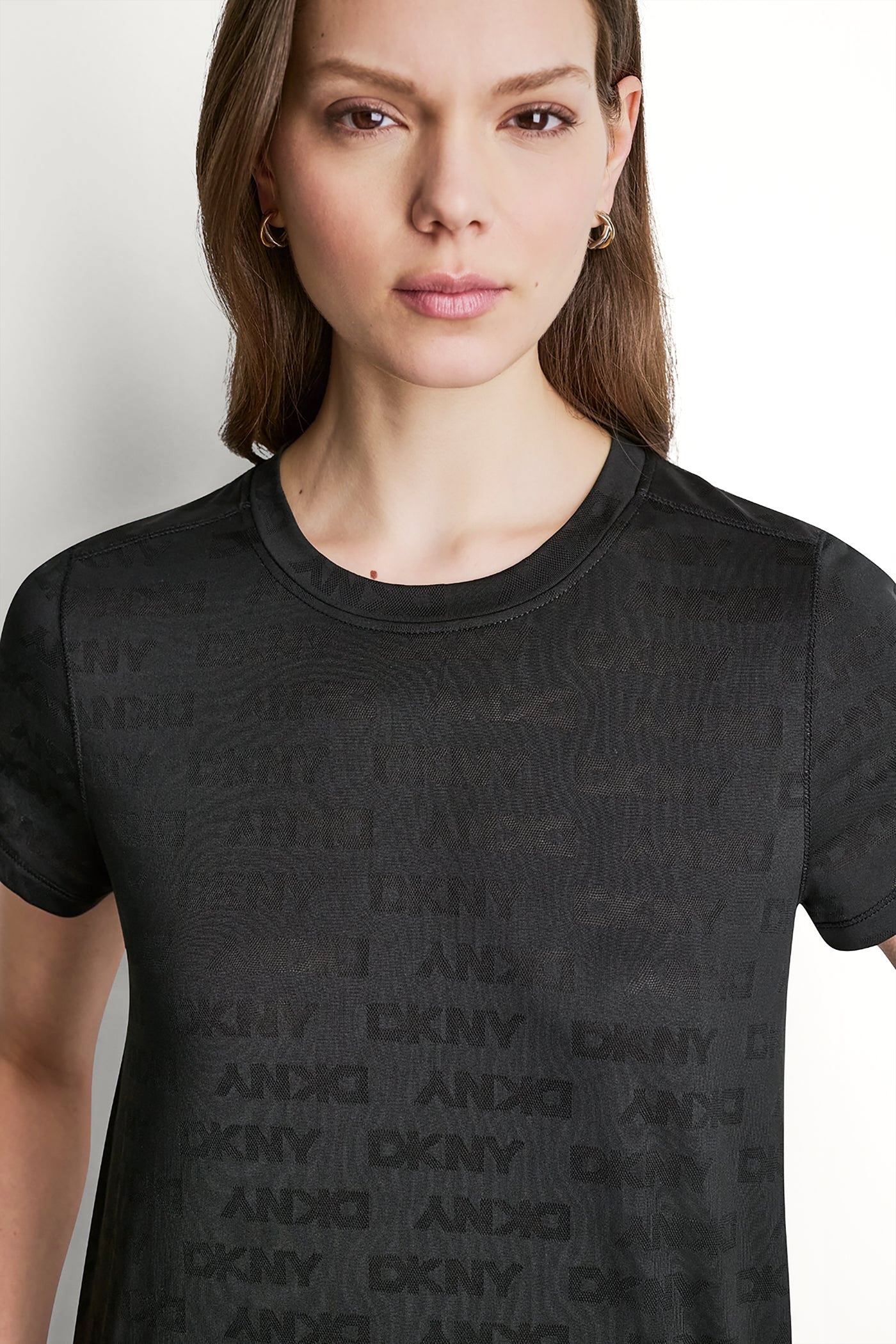LOGO JACQUARD CREW NECK TEE View 2 | SALE LOGO JACQUARD CREW NECK TEE View 2 | SALE