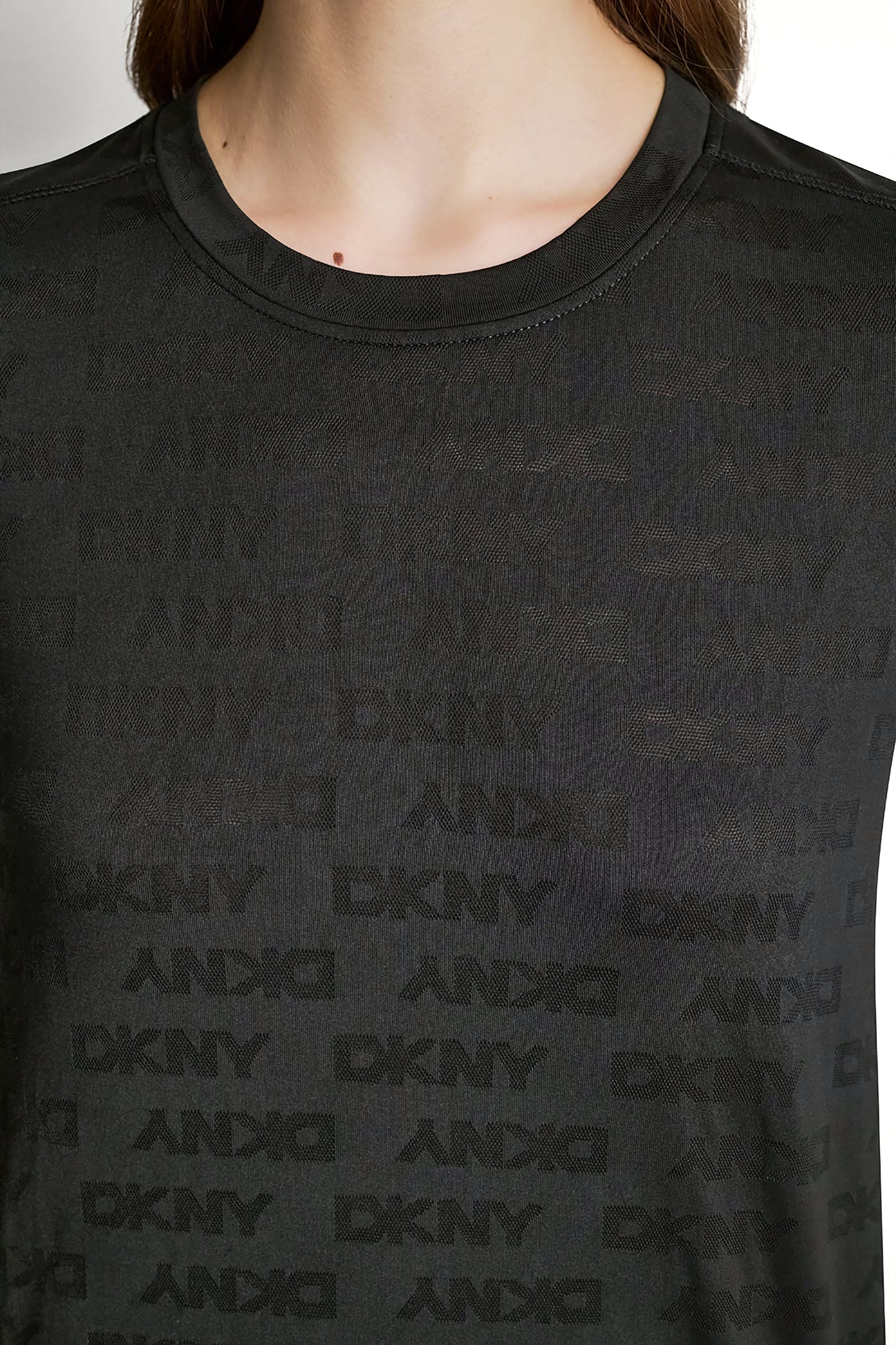 LOGO JACQUARD CREW NECK TEE VIEW 6 | DKNY25 LOGO JACQUARD CREW NECK TEE VIEW 6 | DKNY25