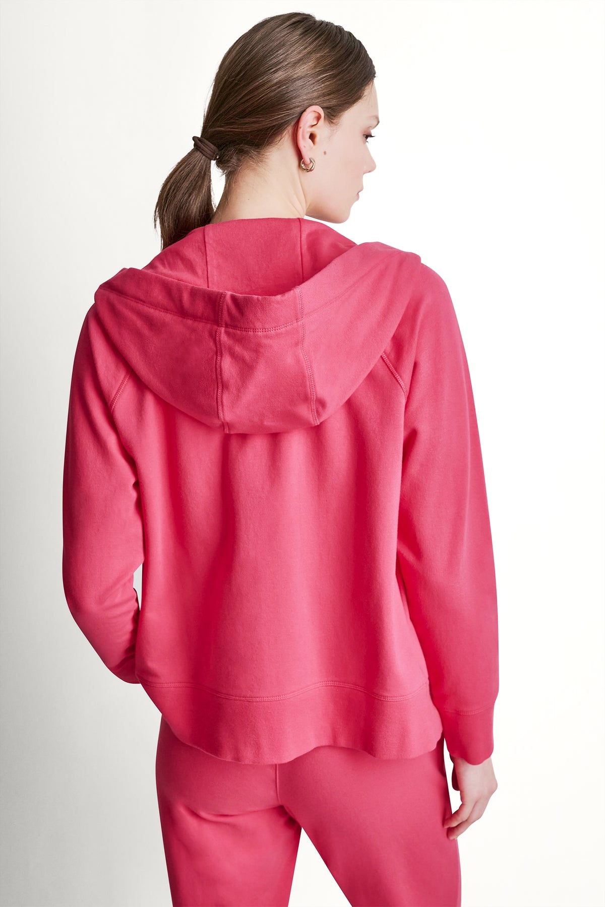 TWO-TONE LOGO DRAWSTRING HOODIE VIEW 2