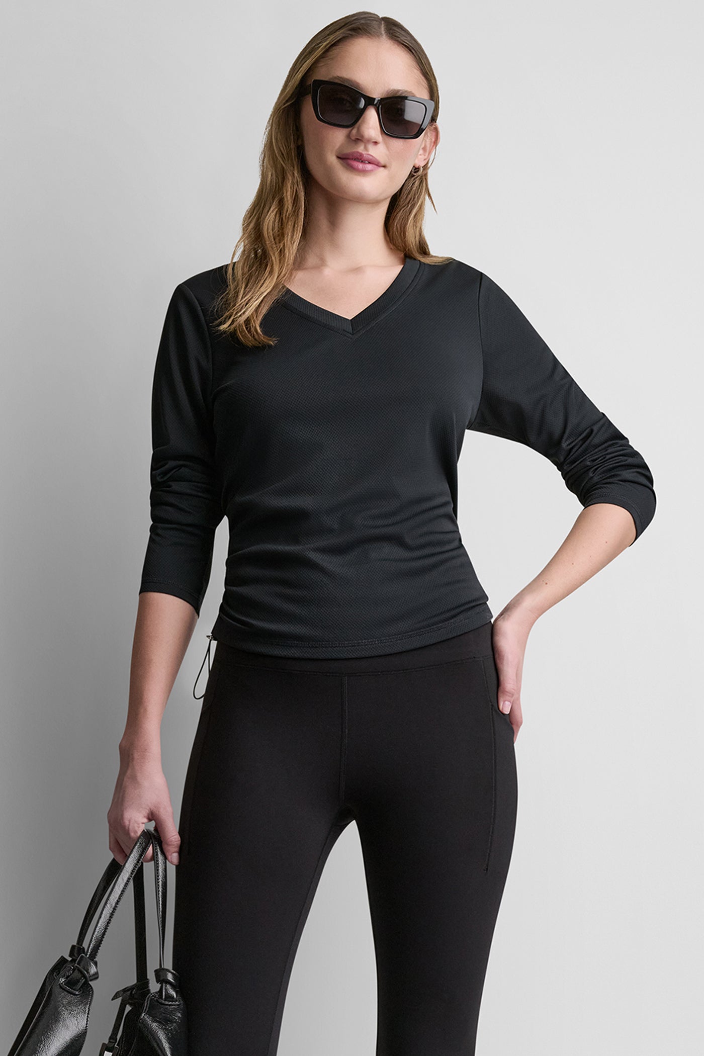 LONG SLEEVE V-NECK TECH TEE View 1 | SALE LONG SLEEVE V-NECK TECH TEE View 1 | SALE