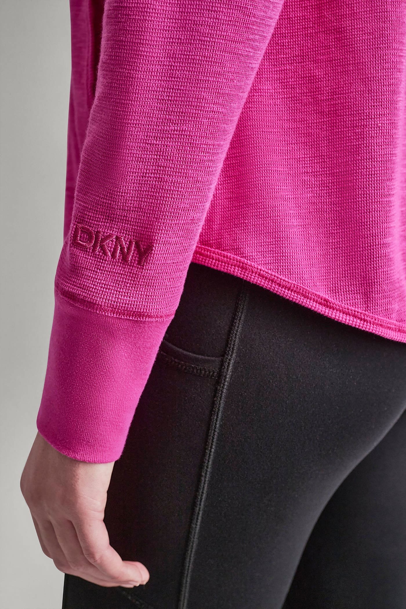 COTTON-BLEND SLUB WAFFLE-KNIT HOODIE VIEW 7 | Gifts Under $100 COTTON-BLEND SLUB WAFFLE-KNIT HOODIE VIEW 7 | Gifts Under $100