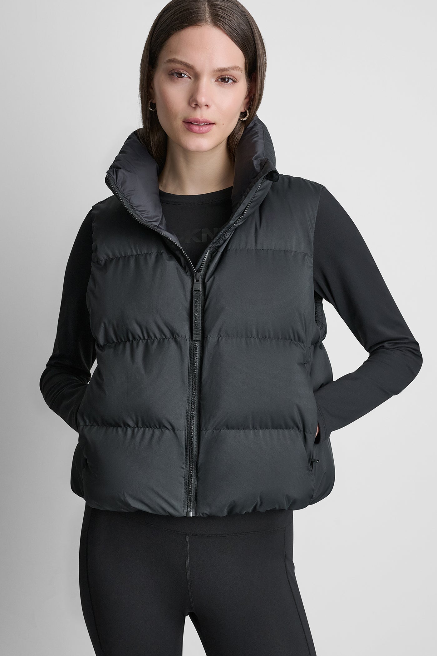 MOCK NECK PUFFER VEST View 1 | SALE MOCK NECK PUFFER VEST View 1 | SALE