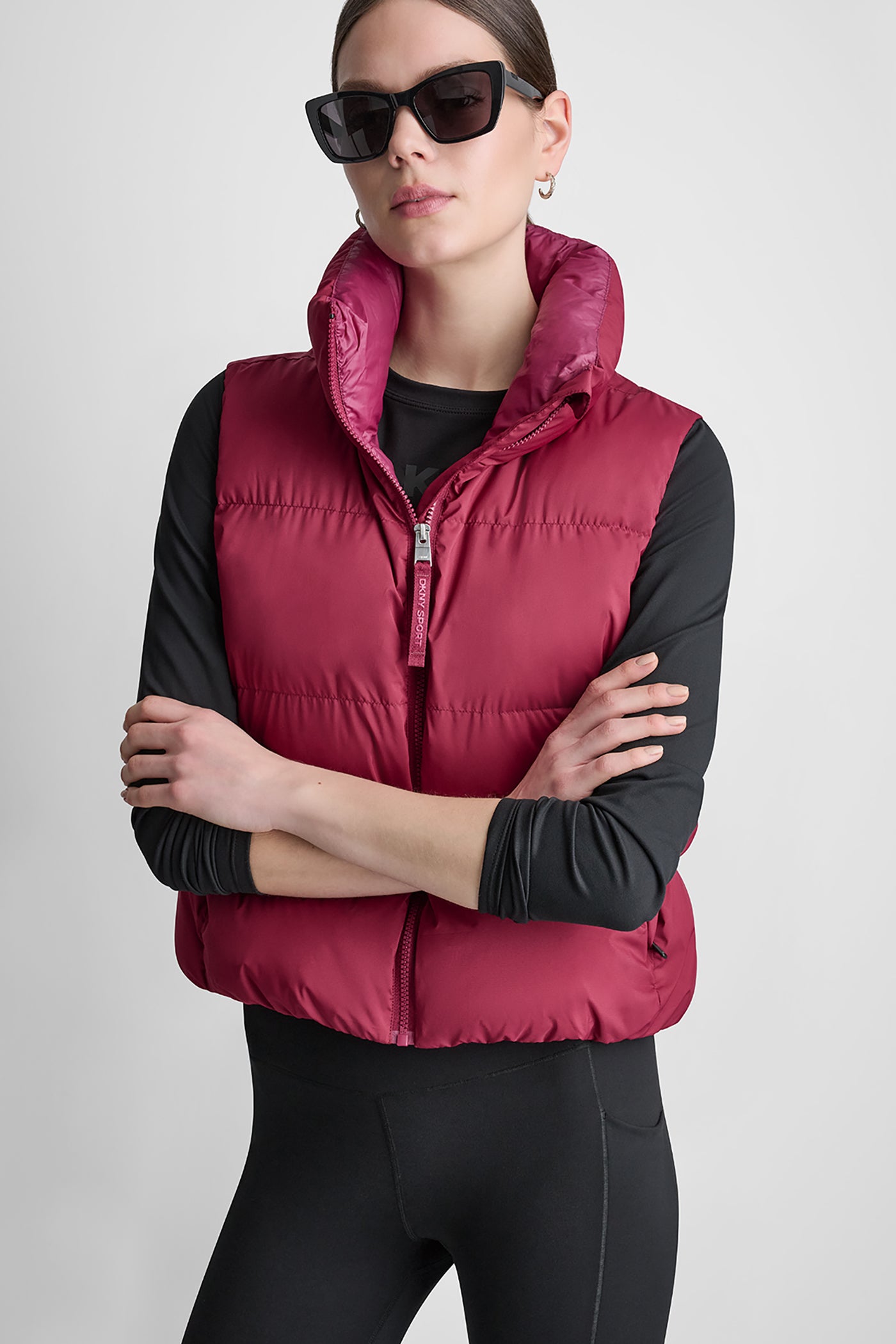 MOCK NECK PUFFER VEST View 1 | DKNY25 MOCK NECK PUFFER VEST View 1 | DKNY25