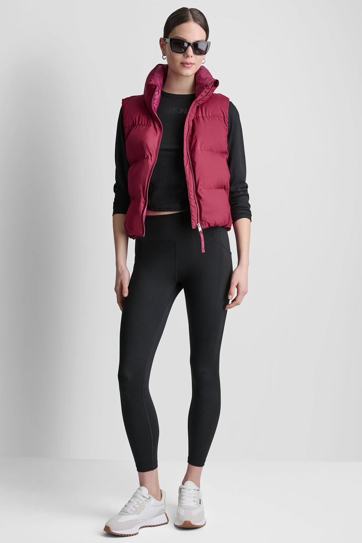 MOCK NECK PUFFER VEST View 2 | DKNY25 MOCK NECK PUFFER VEST View 2 | DKNY25