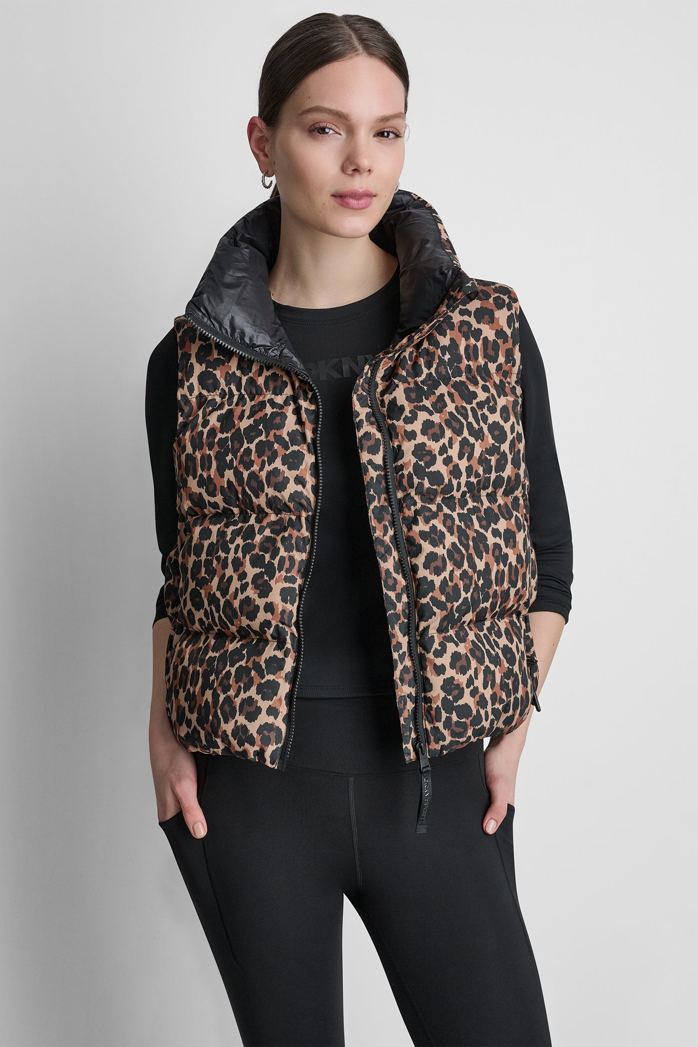 PRINTED MOCK NECK VEST View 2 | SALE PRINTED MOCK NECK VEST View 2 | SALE