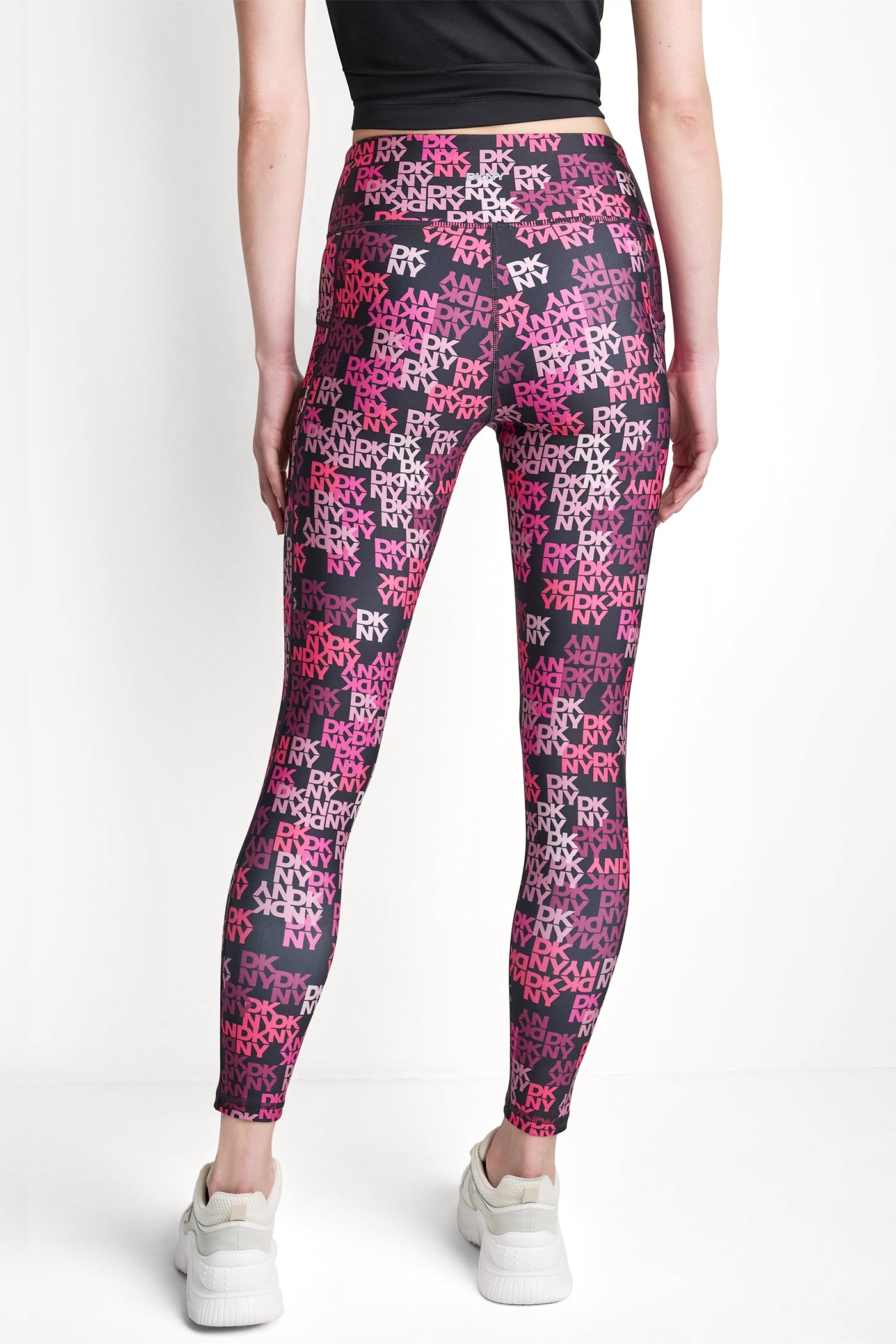 High Rise Logo Jacquard 7/8 Length Elevate Legging | DKNY