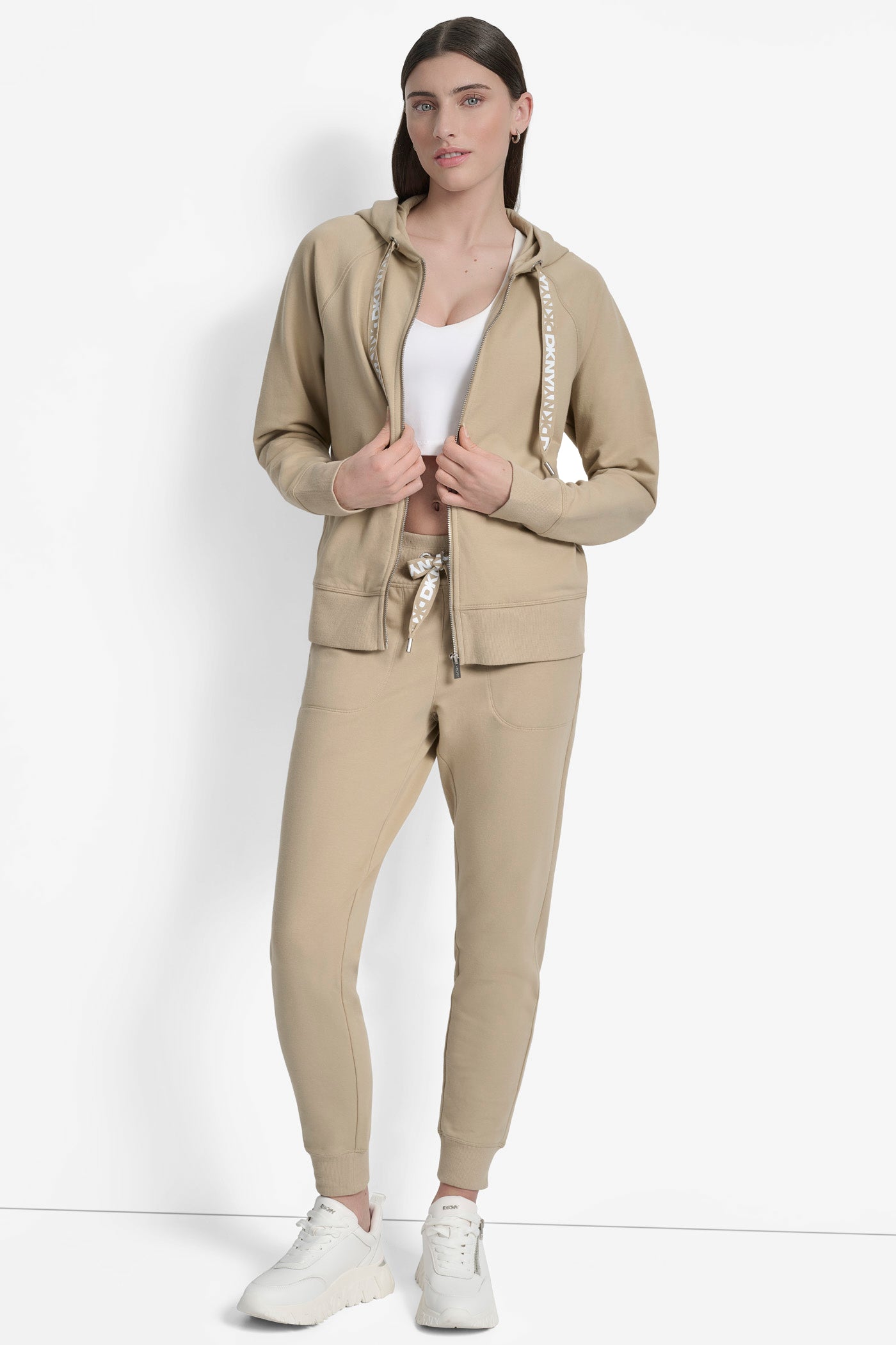LOGO DRAWSTRING PERFORMANCE HOODIE VIEW 6 | DKNY25 LOGO DRAWSTRING PERFORMANCE HOODIE VIEW 6 | DKNY25