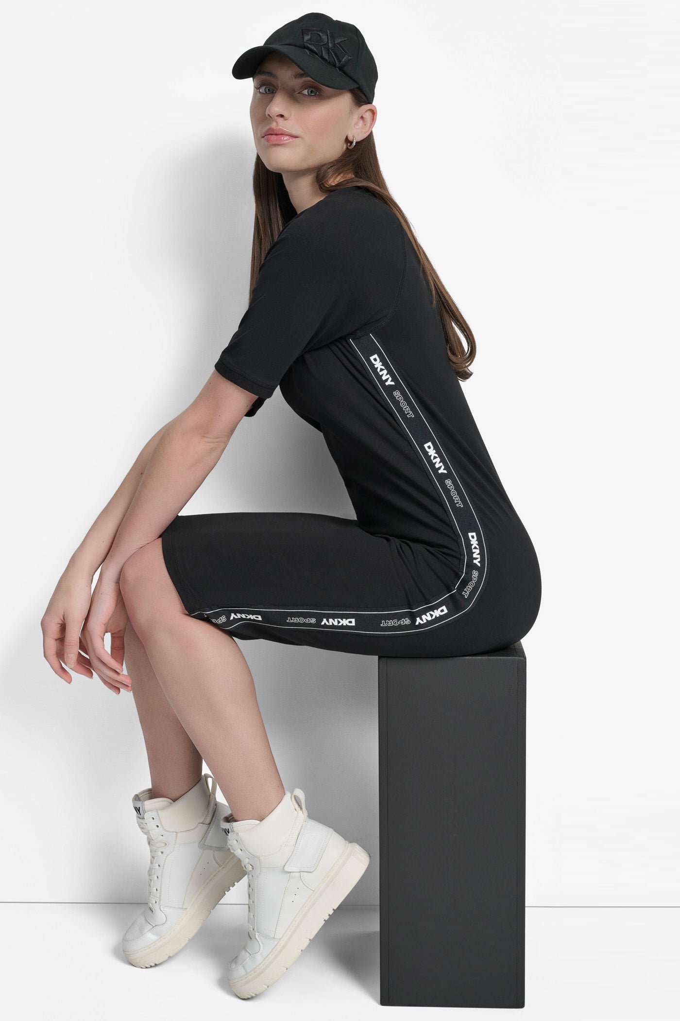 BODYCON DRESS WITH LOGO TAPING VIEW 3 | Included in discounts BODYCON DRESS WITH LOGO TAPING VIEW 3 | Included in discounts