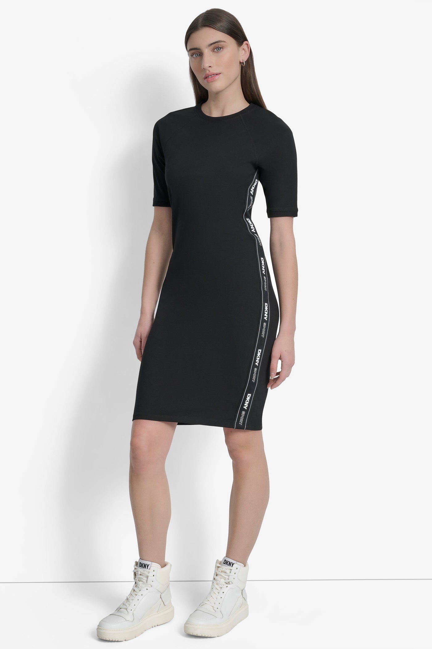 BODYCON DRESS WITH LOGO TAPING VIEW 4 | Included in discounts BODYCON DRESS WITH LOGO TAPING VIEW 4 | Included in discounts