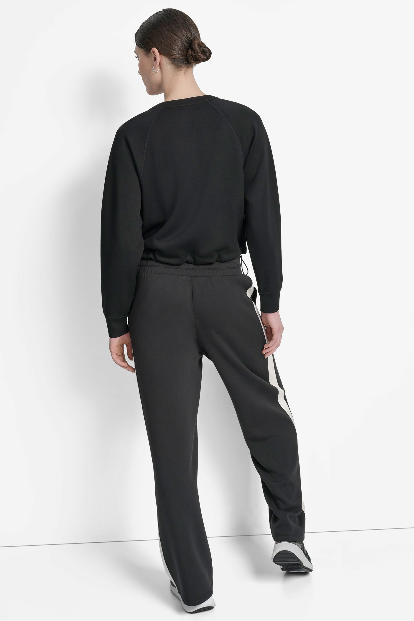 CROPPED DRAWSTRING-HEM SWEATSHIRT VIEW 2 CROPPED DRAWSTRING-HEM SWEATSHIRT VIEW 2