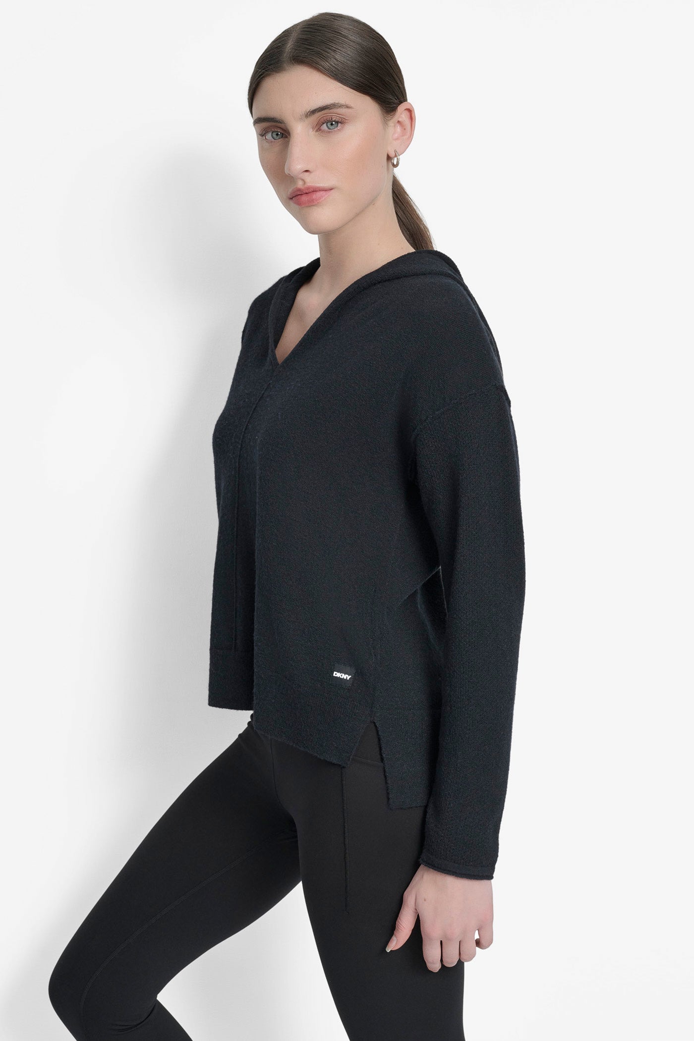 PANELED HI-LOW HOODIE VIEW 3 | SALE TOPS AND SWEATERS PANELED HI-LOW HOODIE VIEW 3 | SALE TOPS AND SWEATERS