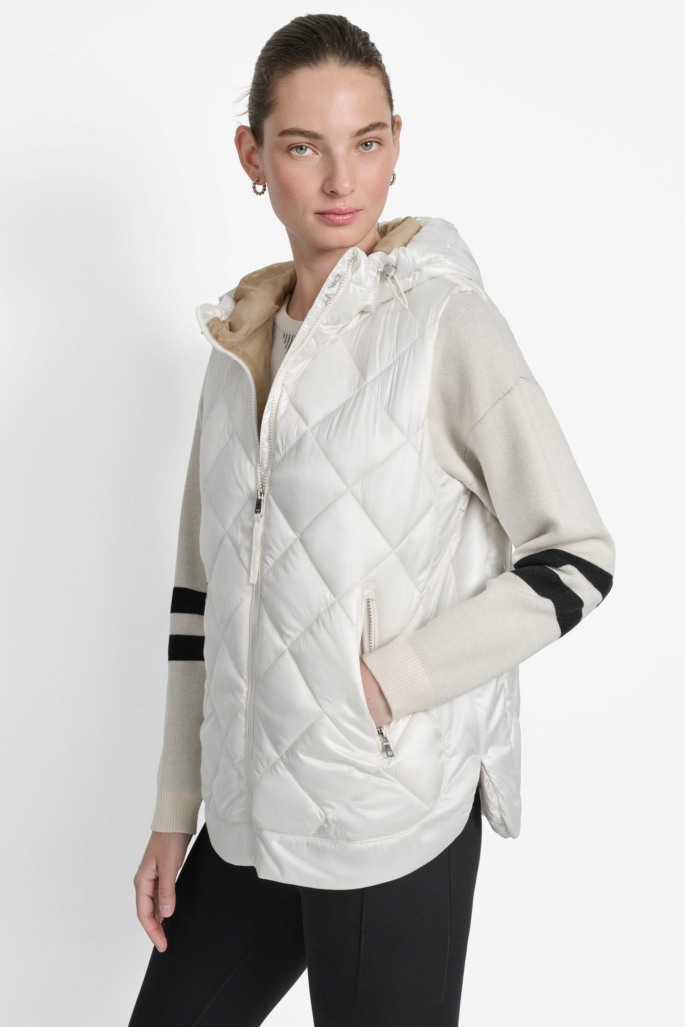 QUILTED HOODED VEST VIEW 6 | Coats under $100 QUILTED HOODED VEST VIEW 6 | Coats under $100