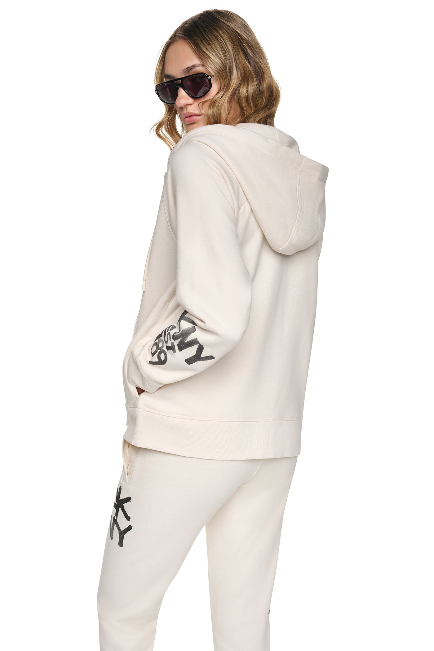 GRAFFITI RHINESTONE FULL-ZIP HOODIE VIEW 2