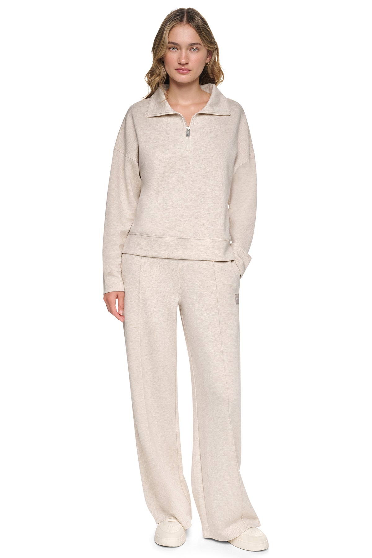 MOCK NECK HALF ZIP PULLOVER VIEW 2