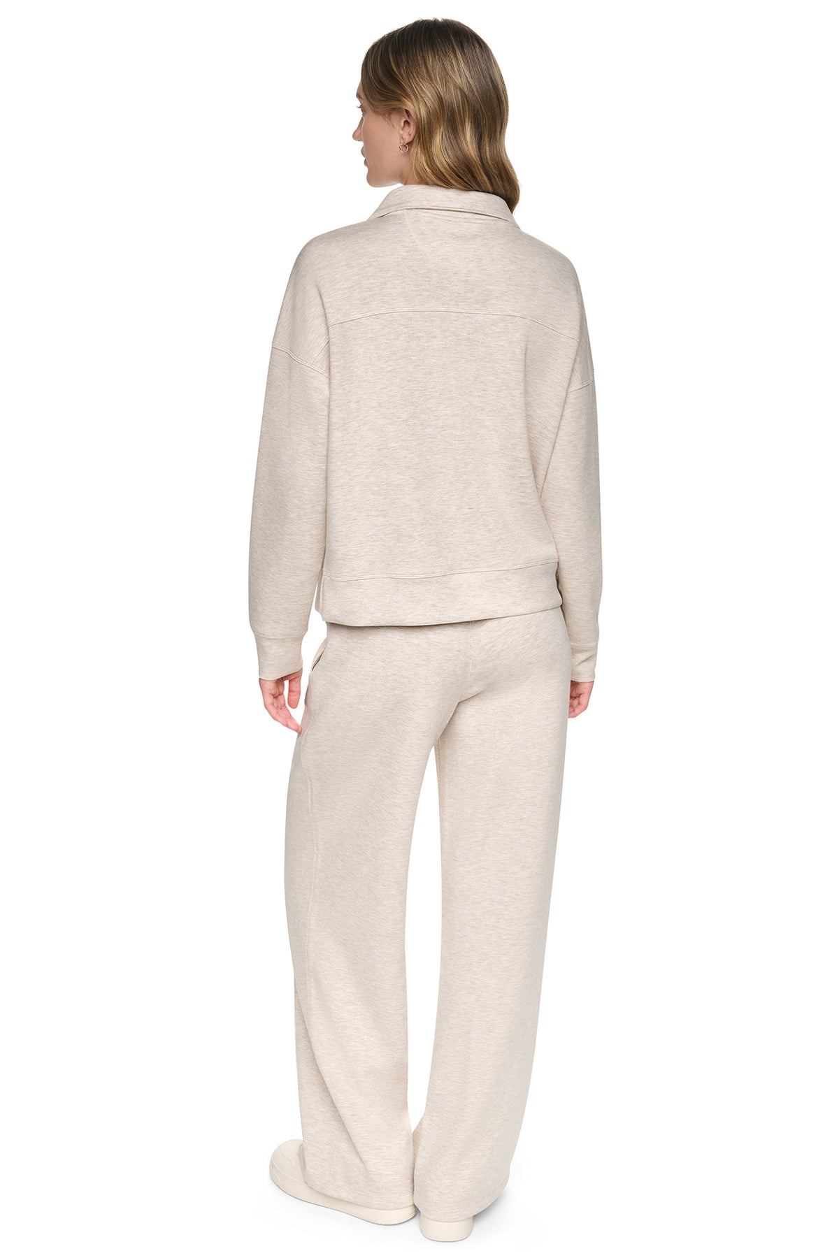 MOCK NECK HALF ZIP PULLOVER VIEW 2