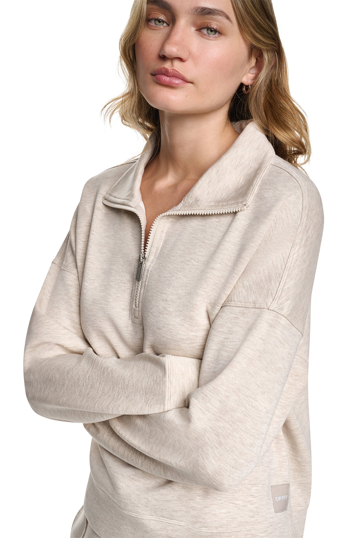MOCK NECK HALF ZIP PULLOVER VIEW 2