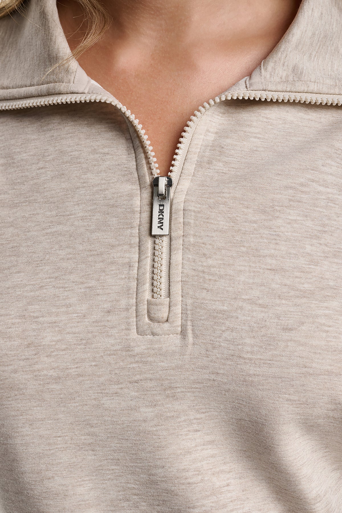 MOCK NECK HALF ZIP PULLOVER VIEW 2